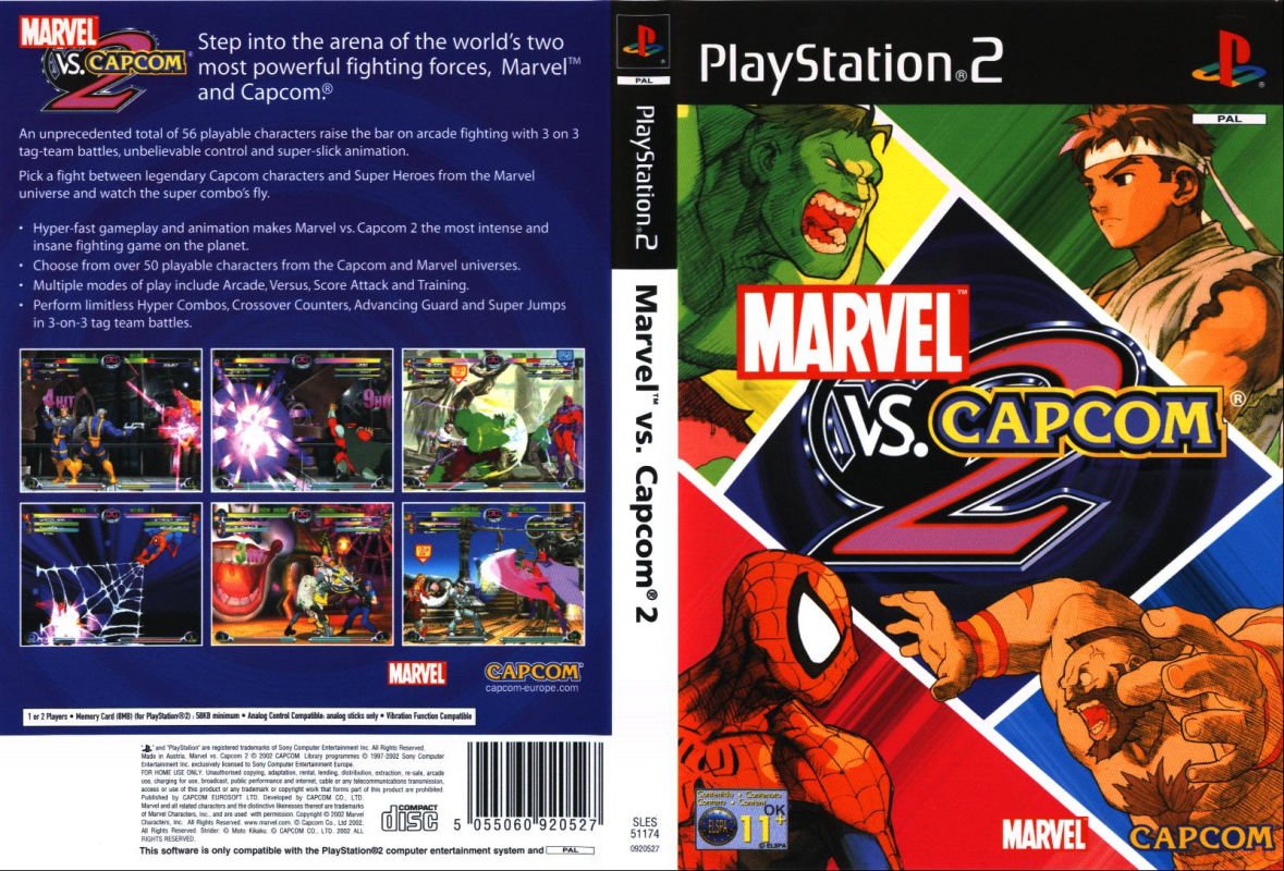 Marvel vs Capcom 2 PSX cover