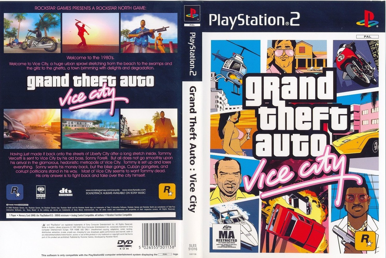 vice city ps2 cover