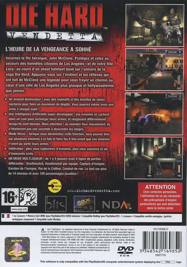 Die Hard - Vendetta PSX cover