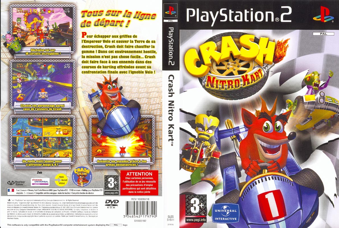 Crash Nitro Kart PSX cover