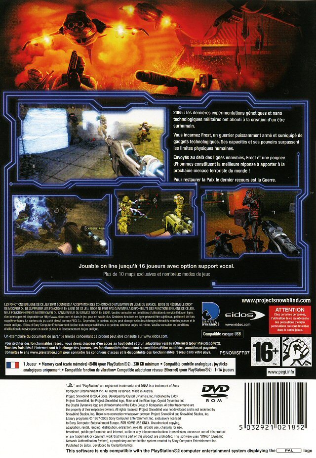 Project Snowblind PS2 cover