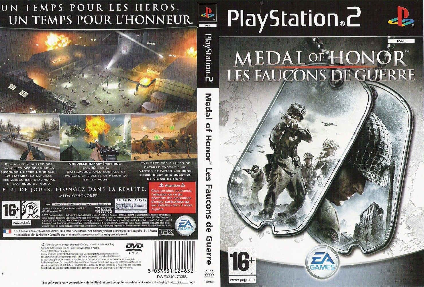 Medal of Honor European Assault Classico Ps2 Jogos Ps3 PSN Digital