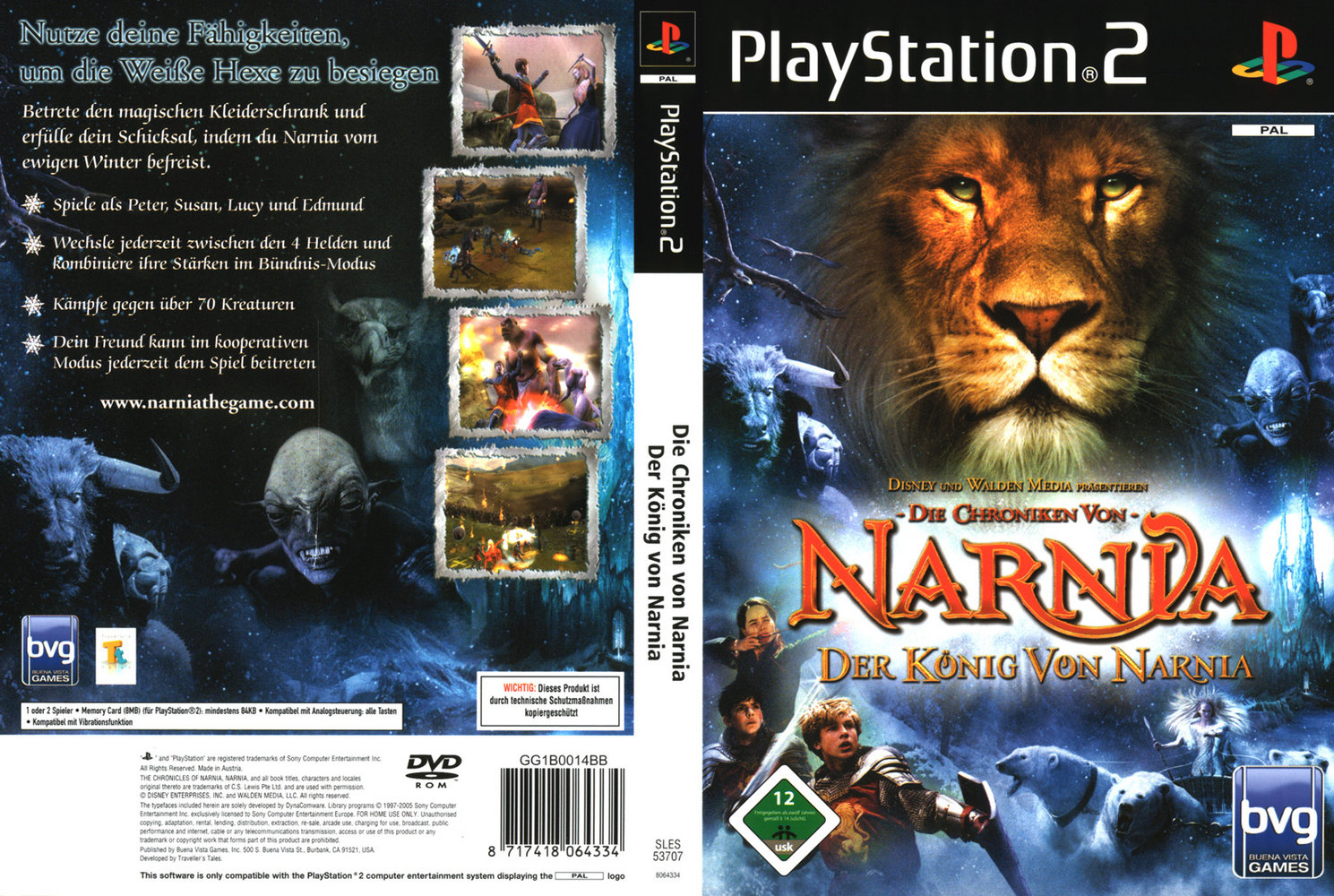 Die Chroniken von Narnia - Der König von Narnia PSX cover