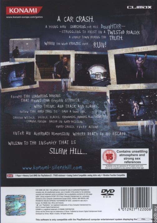 Silent Hill Shattered Memories - PS2 Box Art (Original) - Brazz