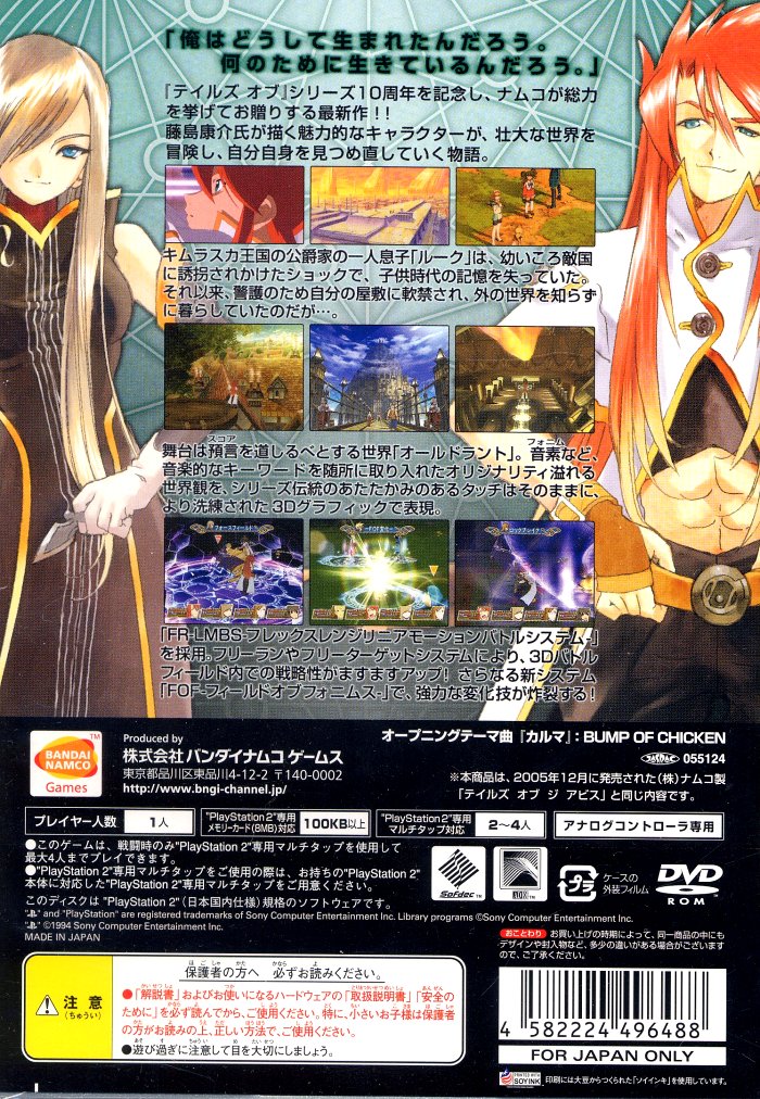 Tales of the abyss ps2 настройка эмулятора