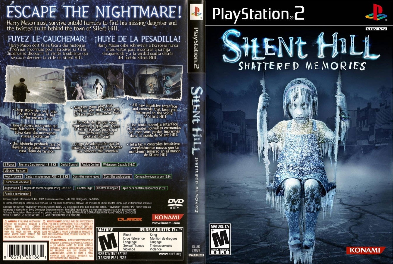 Tweaked the first edition cover of Silent Hill: Shattered Memories