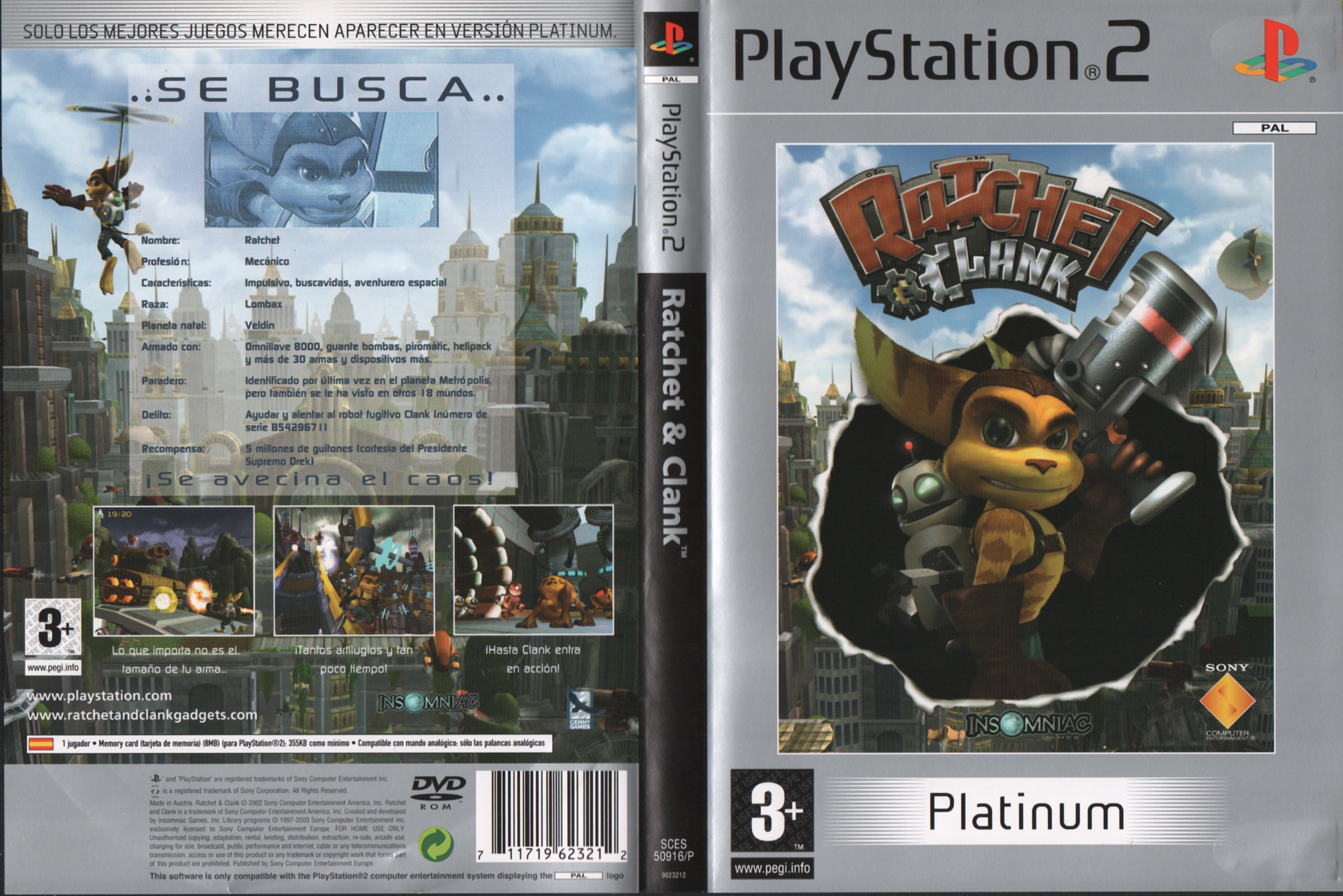 Video Game: Ratchet & Clank (PlayStation 2, EuropeCol:PS2-50916