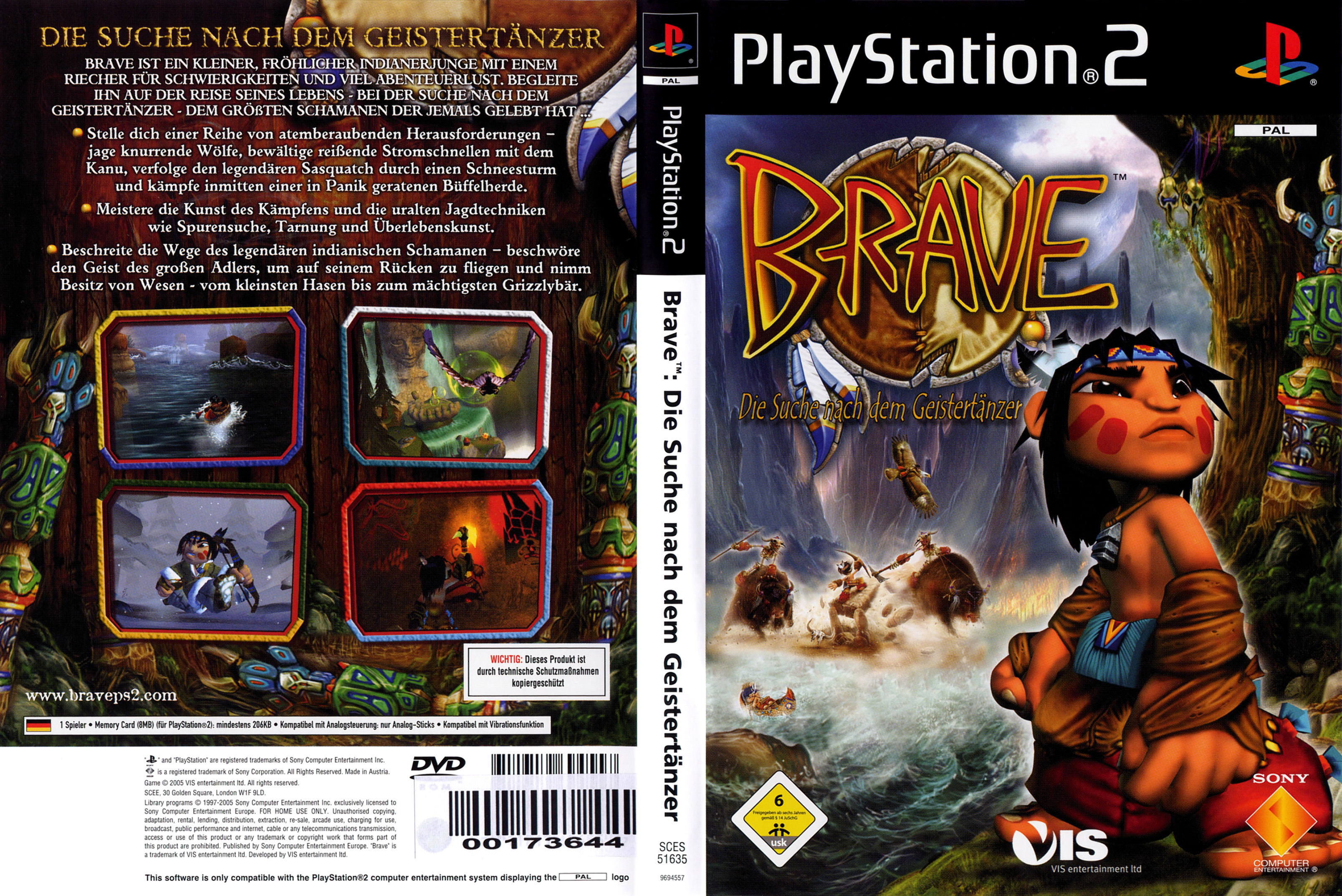 Brave The Search for Spirit Dancer Prices PAL Playstation 2