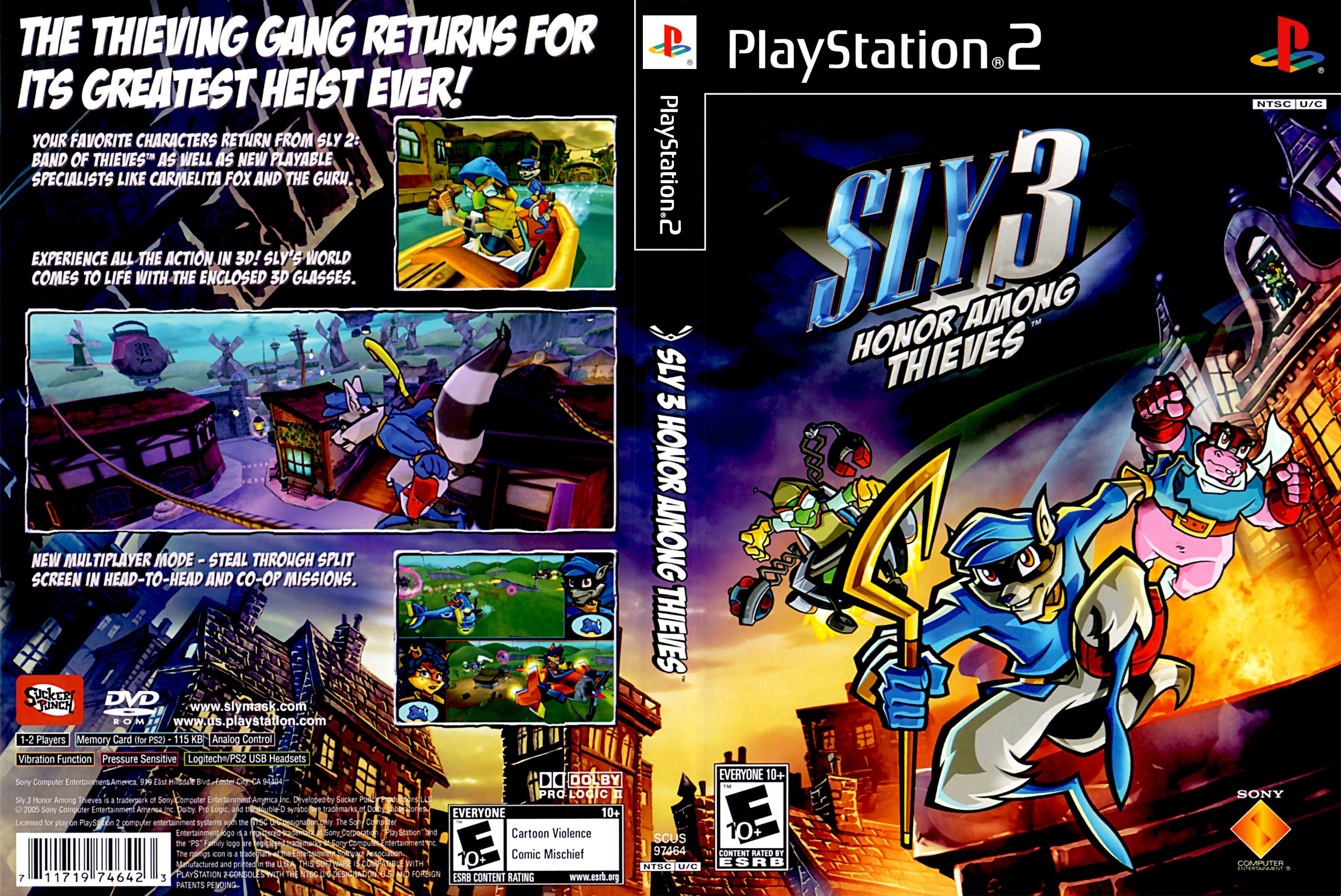 Sly 2 - Band Of Thieves [SCUS 97316] (Sony Playstation 2) - Box Scans  (1200DPI) : Sony : Free Download, Borrow, and Streaming : Internet Archive