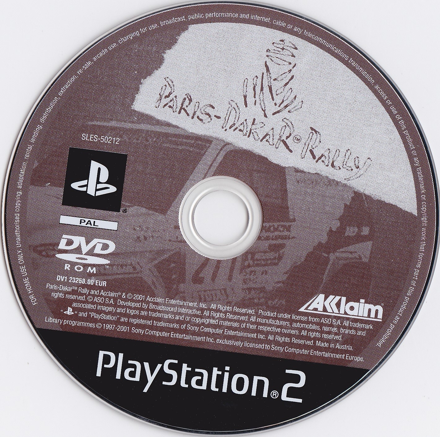 Paris-Dakar Rally PS2 cover