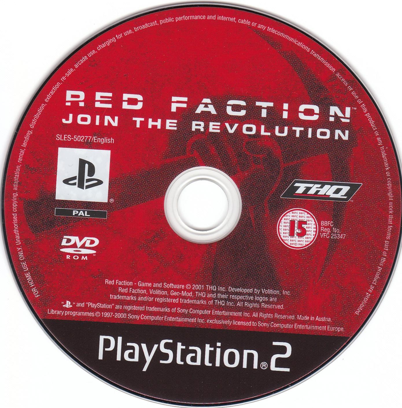 Red Faction PS2 cover