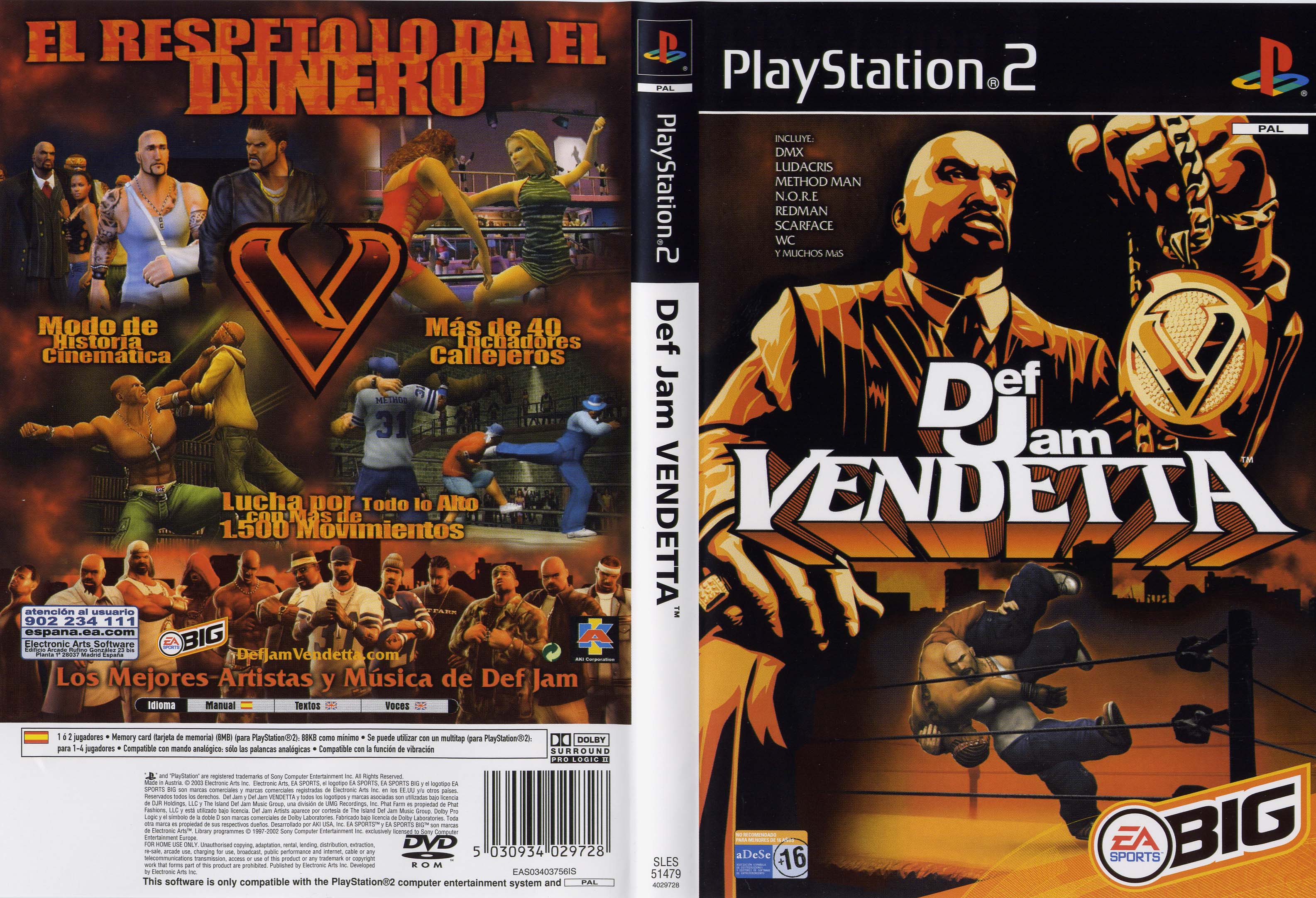 Def Jam Vendetta (USA) PS2 ISO - CDRomance