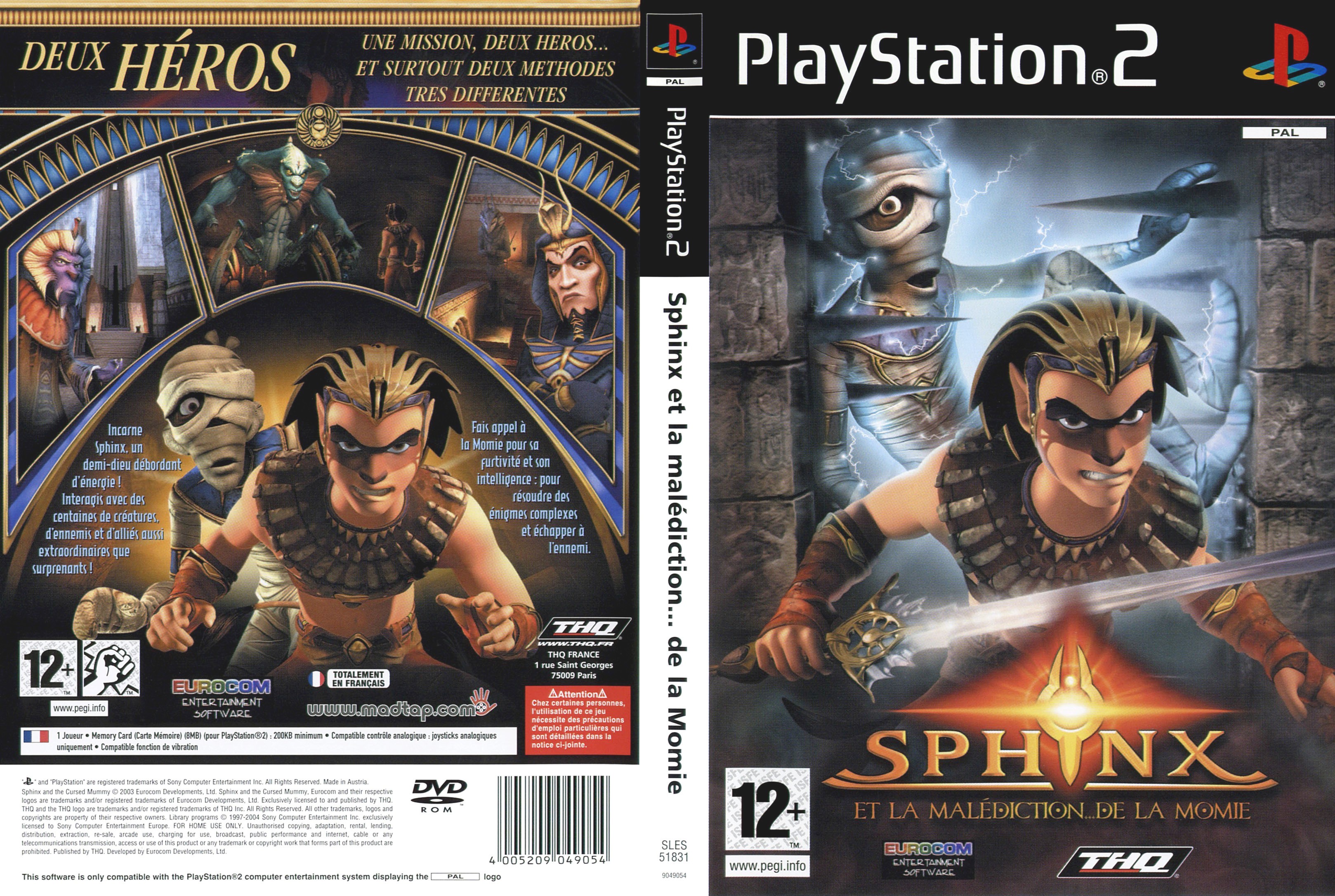 Jogo Sphinx and the Cursed Mummy - PS2 - MeuGameUsado