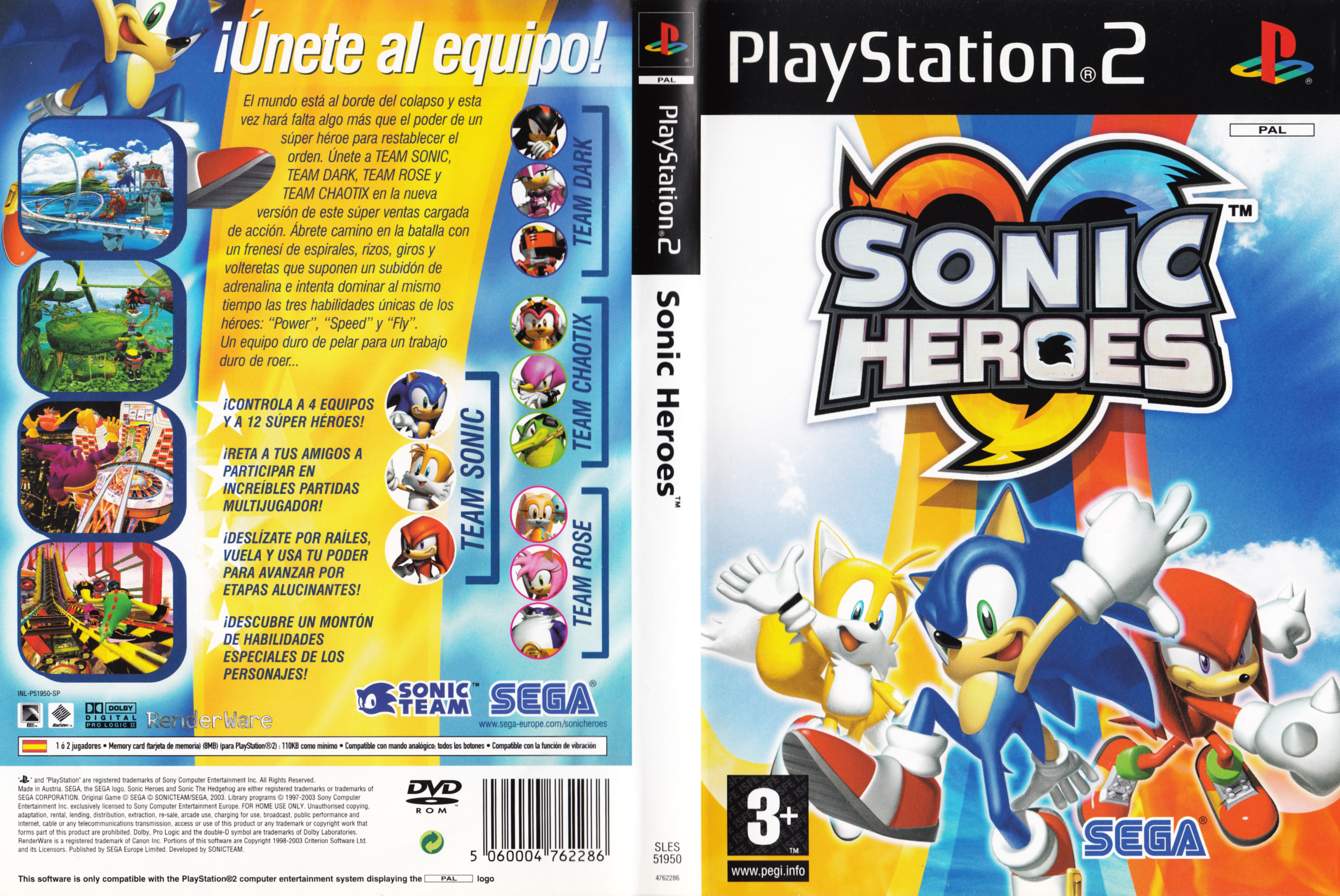 sonic heroes playstation 4