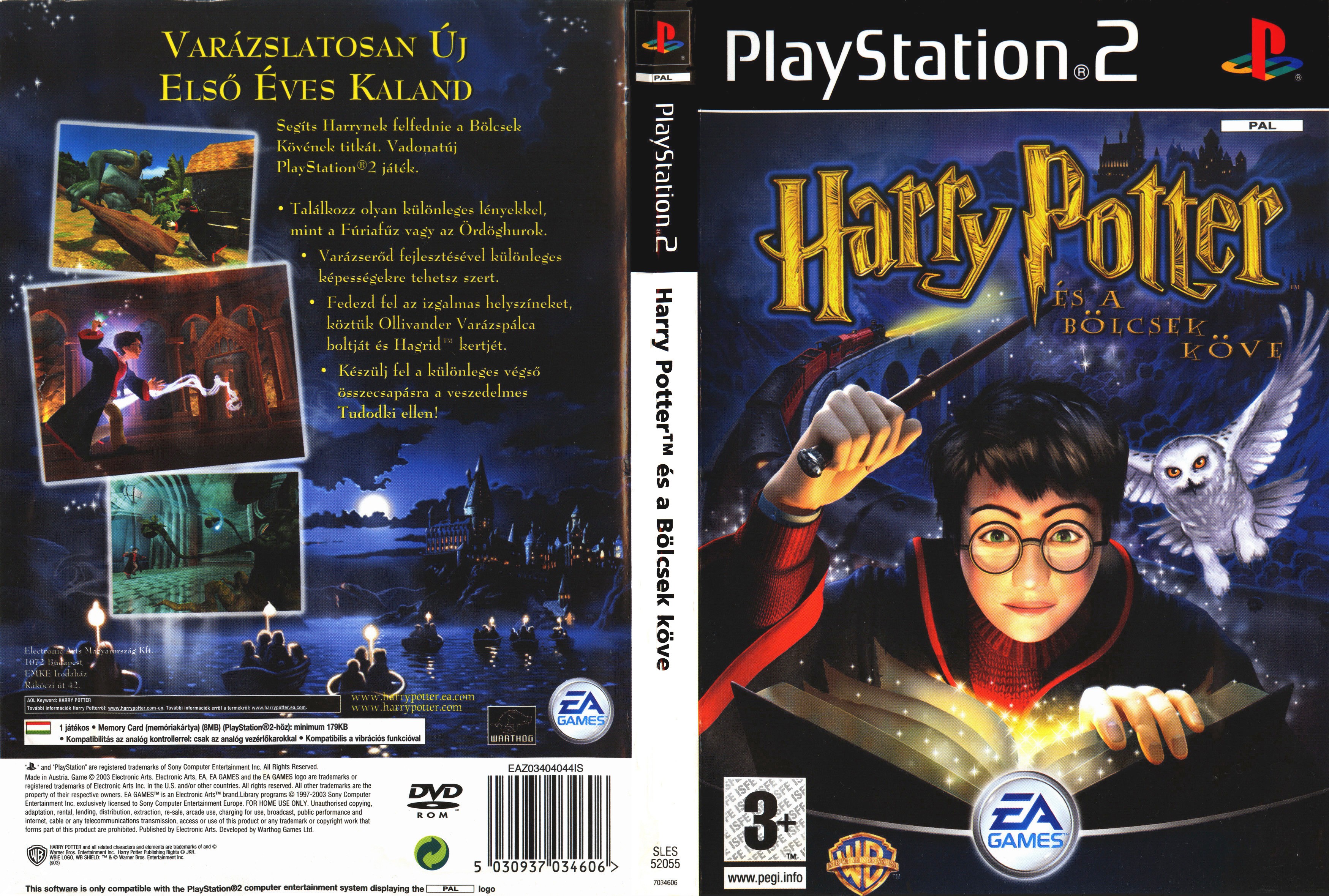 Harry Potter & the Philosopher's Stone PSX cover.