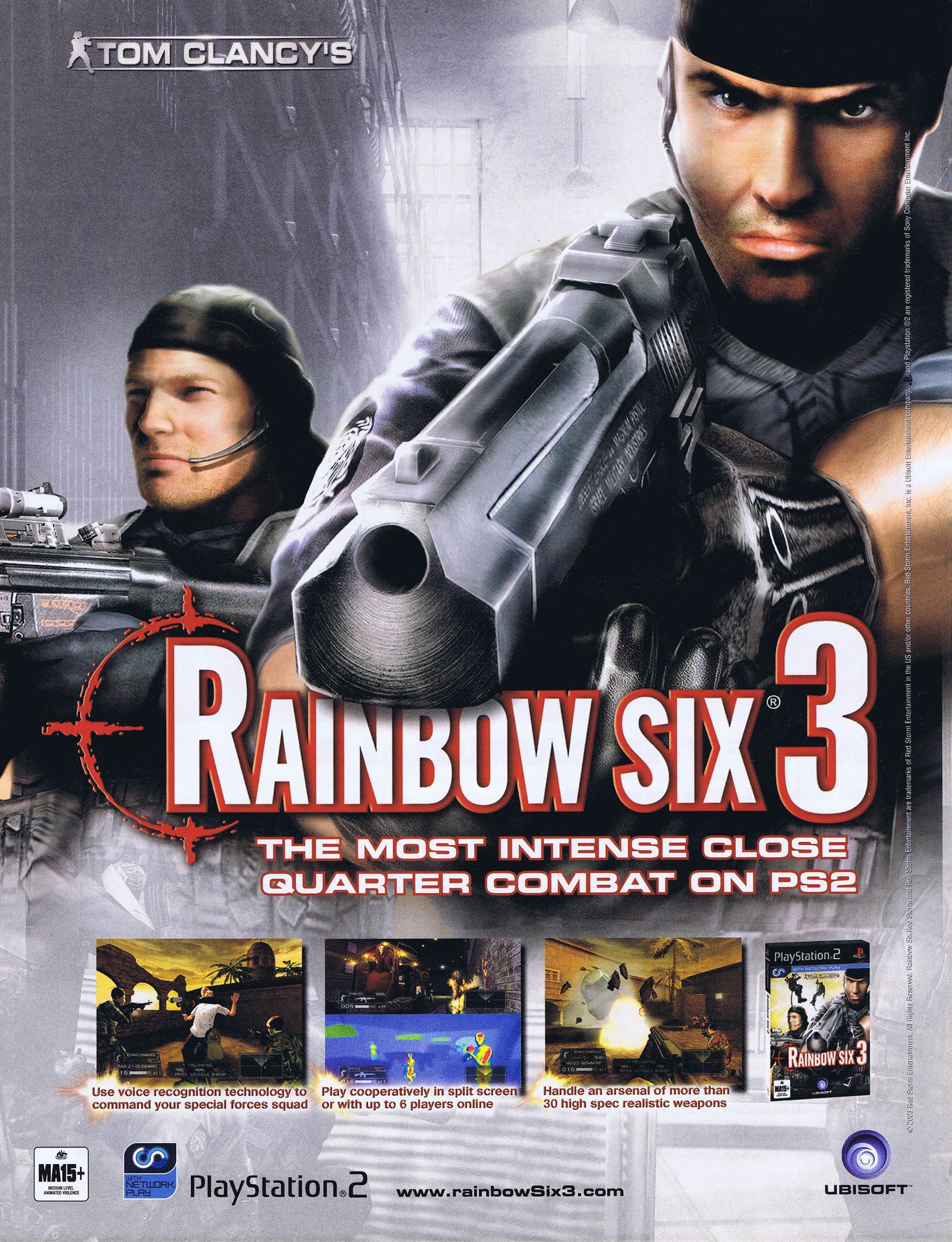 Playstation 2 Sony PS2 - Tom Clancy's Rainbow Six 3 Complete