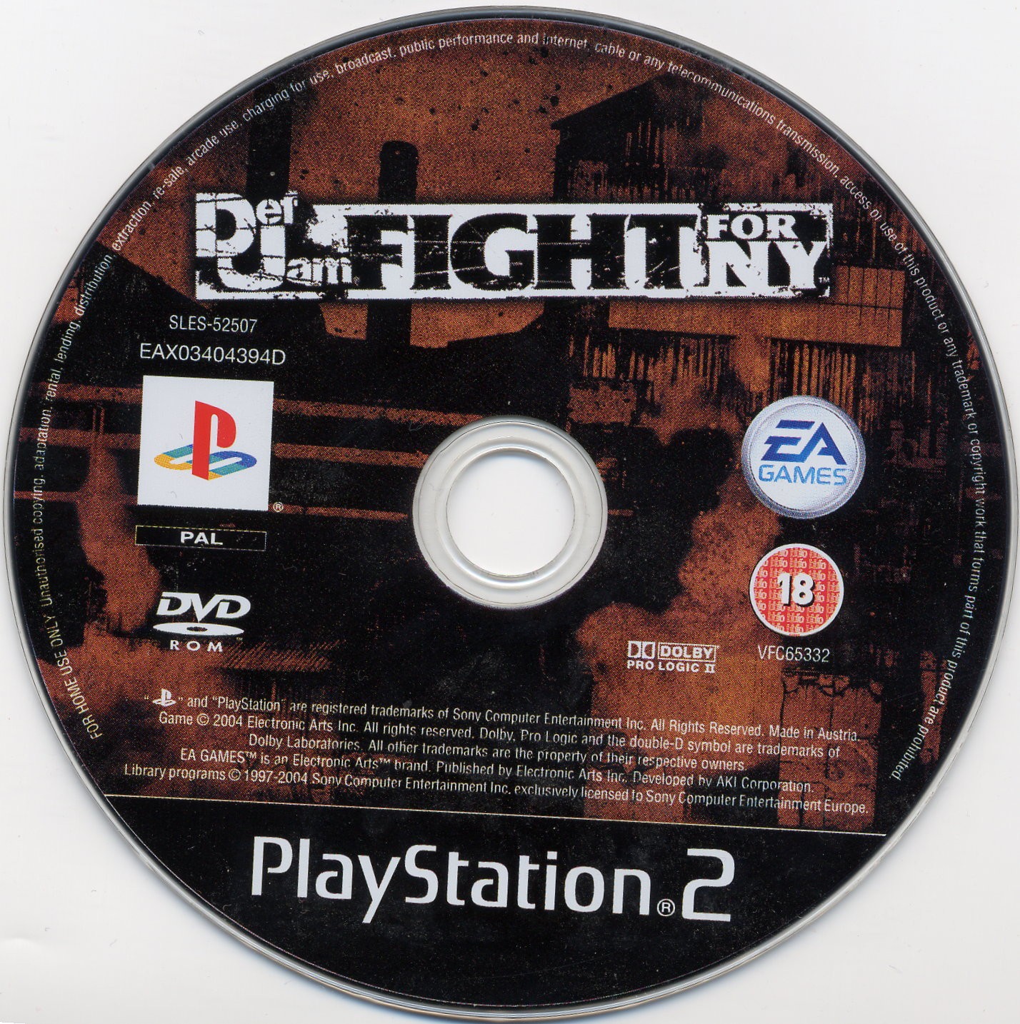 Def Jam Fight for NY PS2 cover