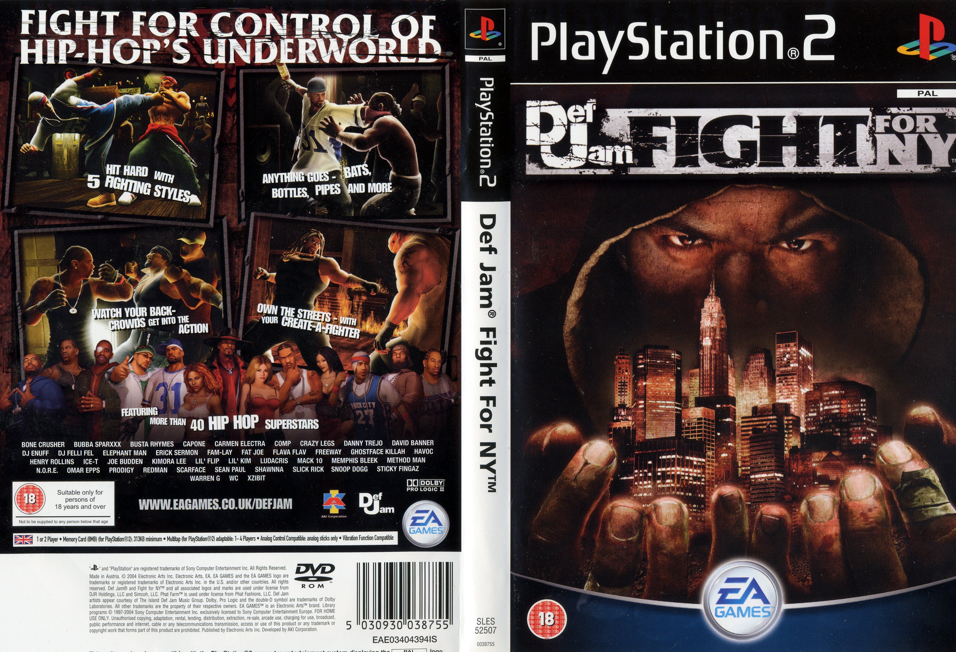 Def jam fight for deals ny playstation 2