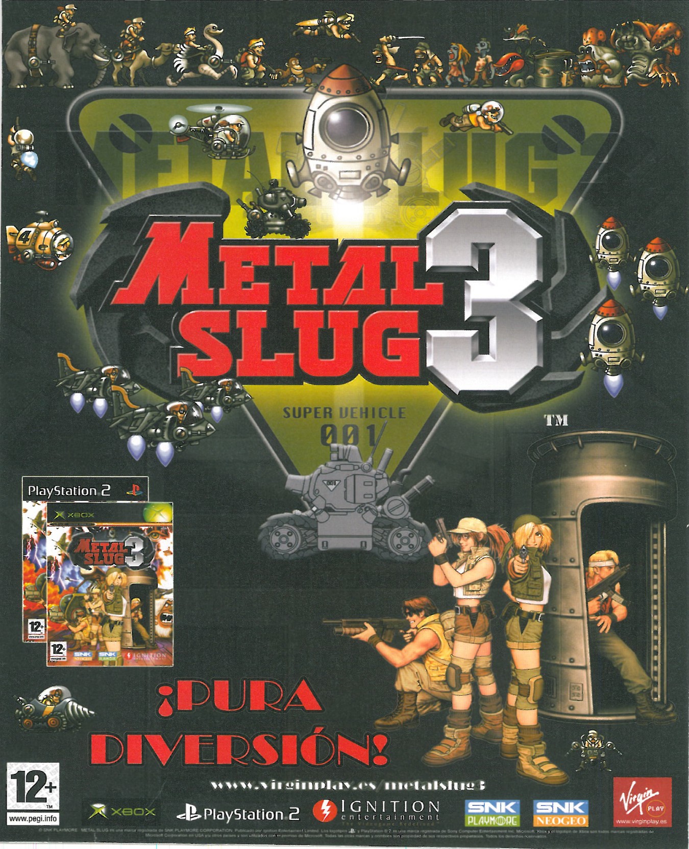 Metal Slug 3 PS2 cover