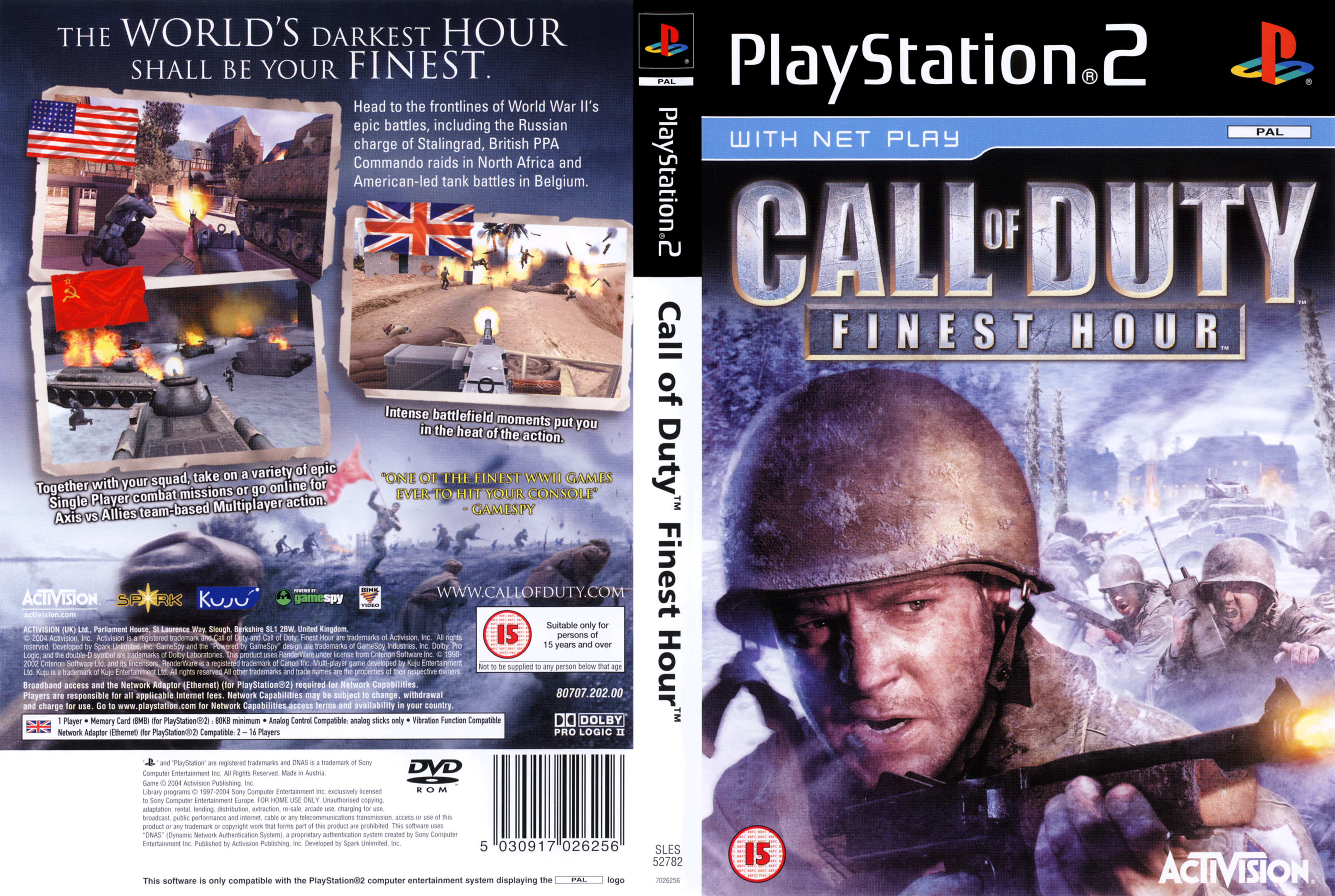 call of duty 1 playstation 2