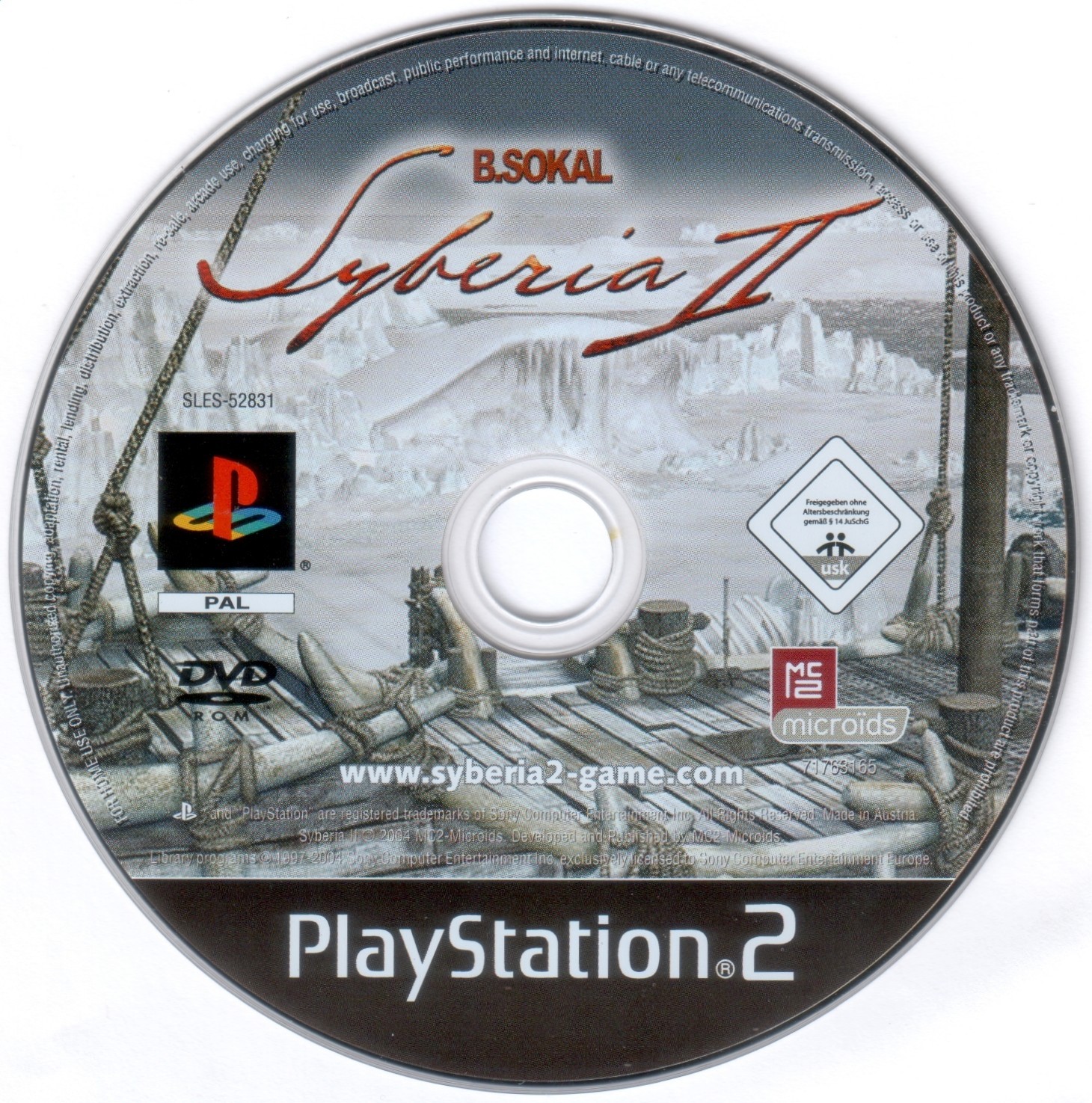 Syberia II PSX cover