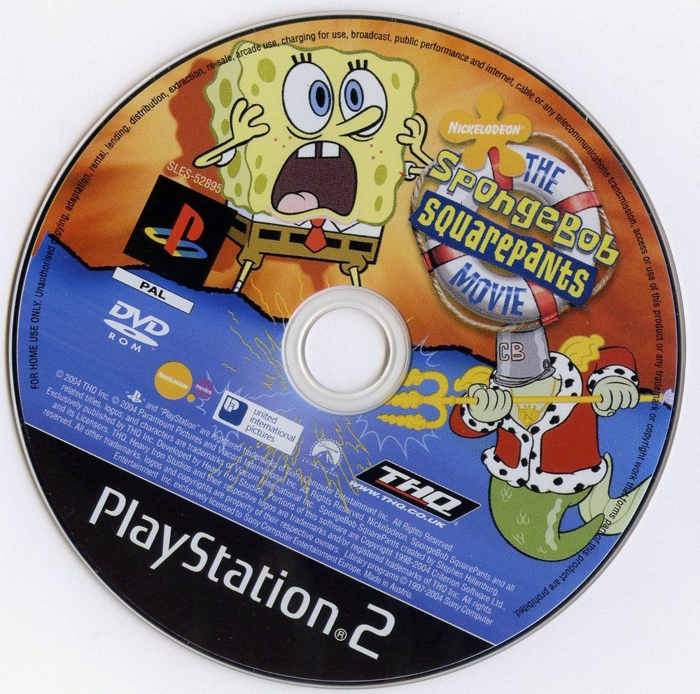 SpongeBob SquarePants - The Movie PS2 cover