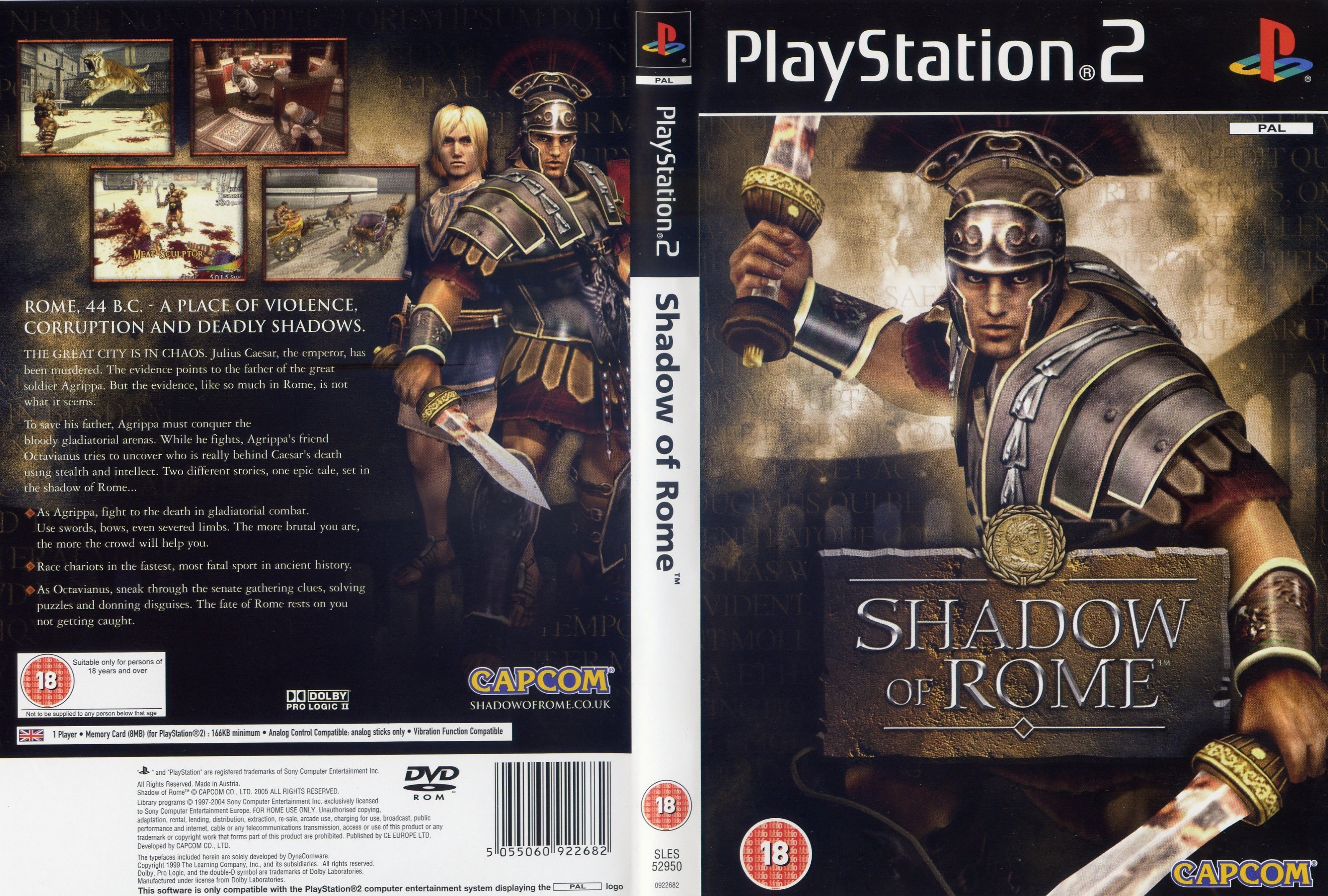 Shadow of Rome Sony PlayStation 2 (PS2) ROM / ISO Download - Rom Hustler