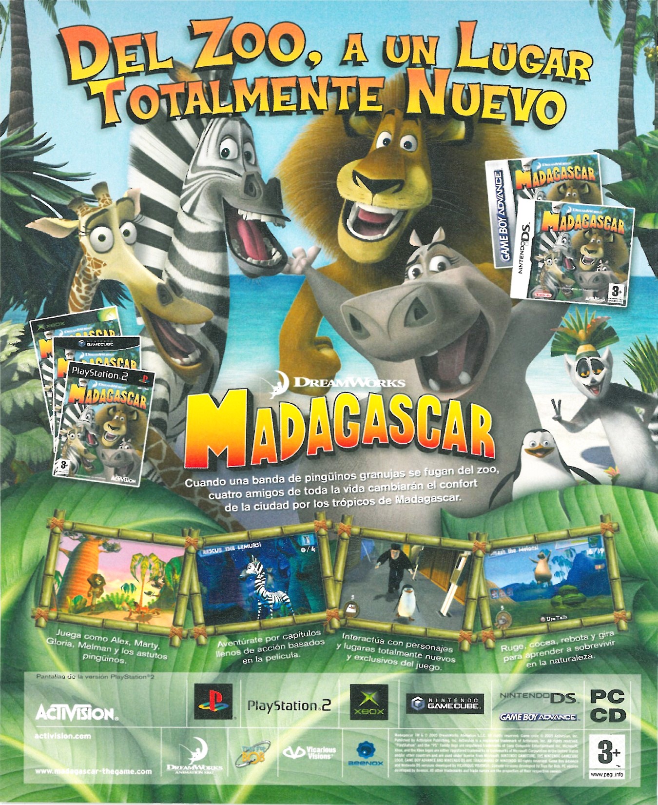 Dreamworks' Madagascar PSX cover