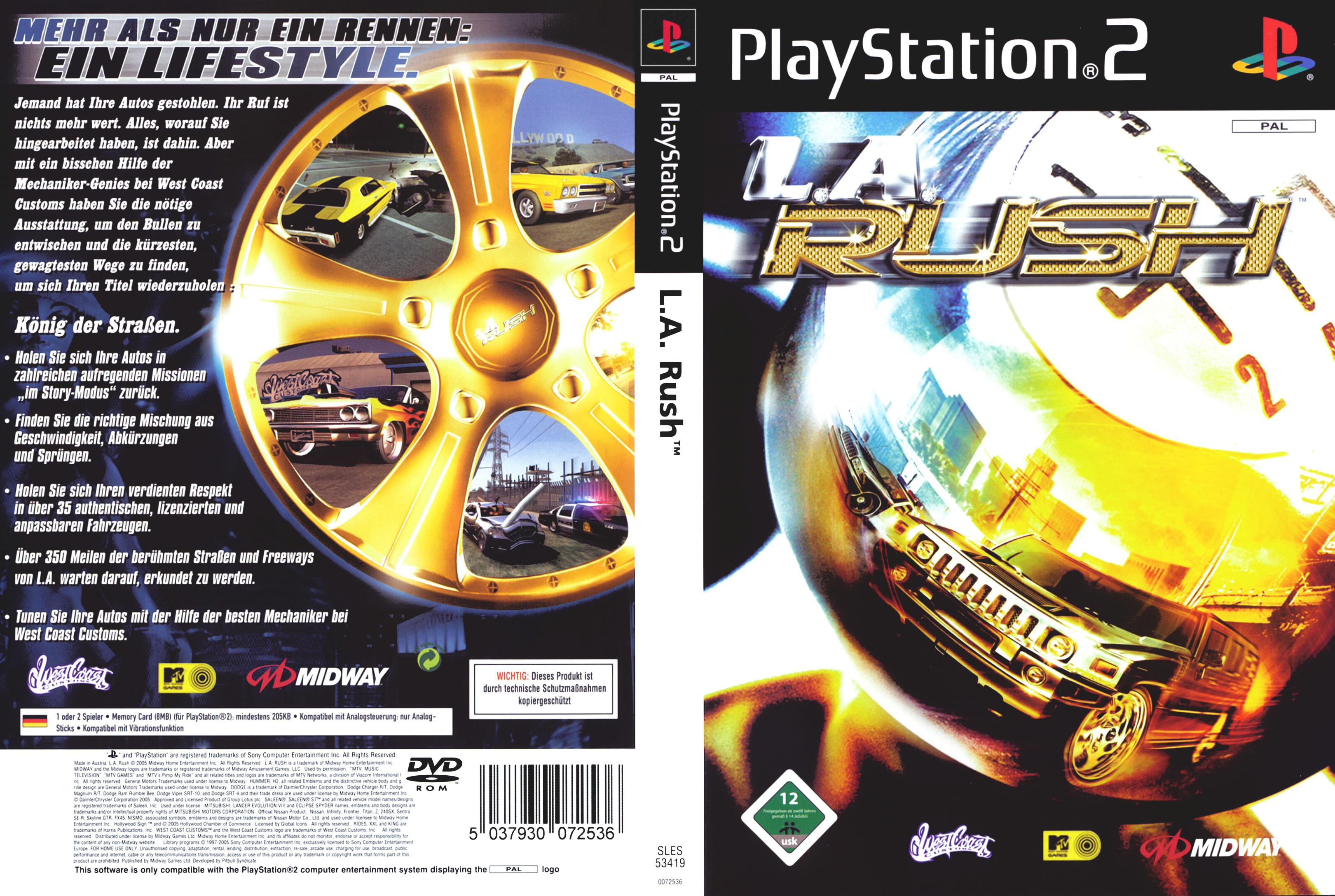 L.A. Rush PS2 cover