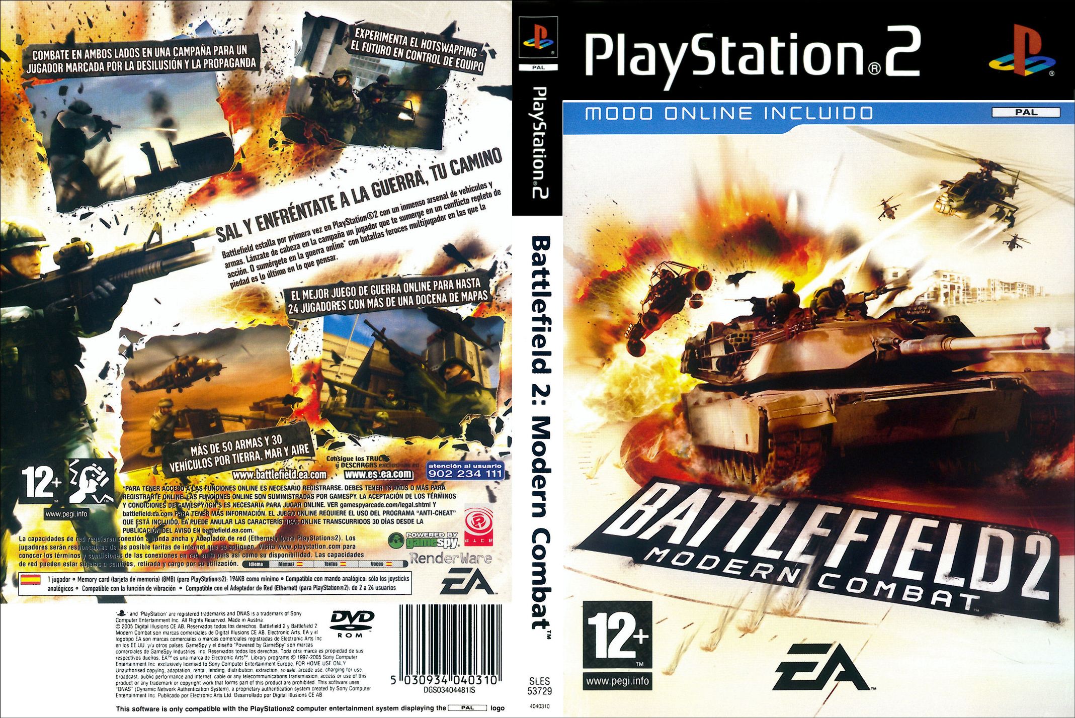 Battlefield 2 - Modern Combat PS2 cover