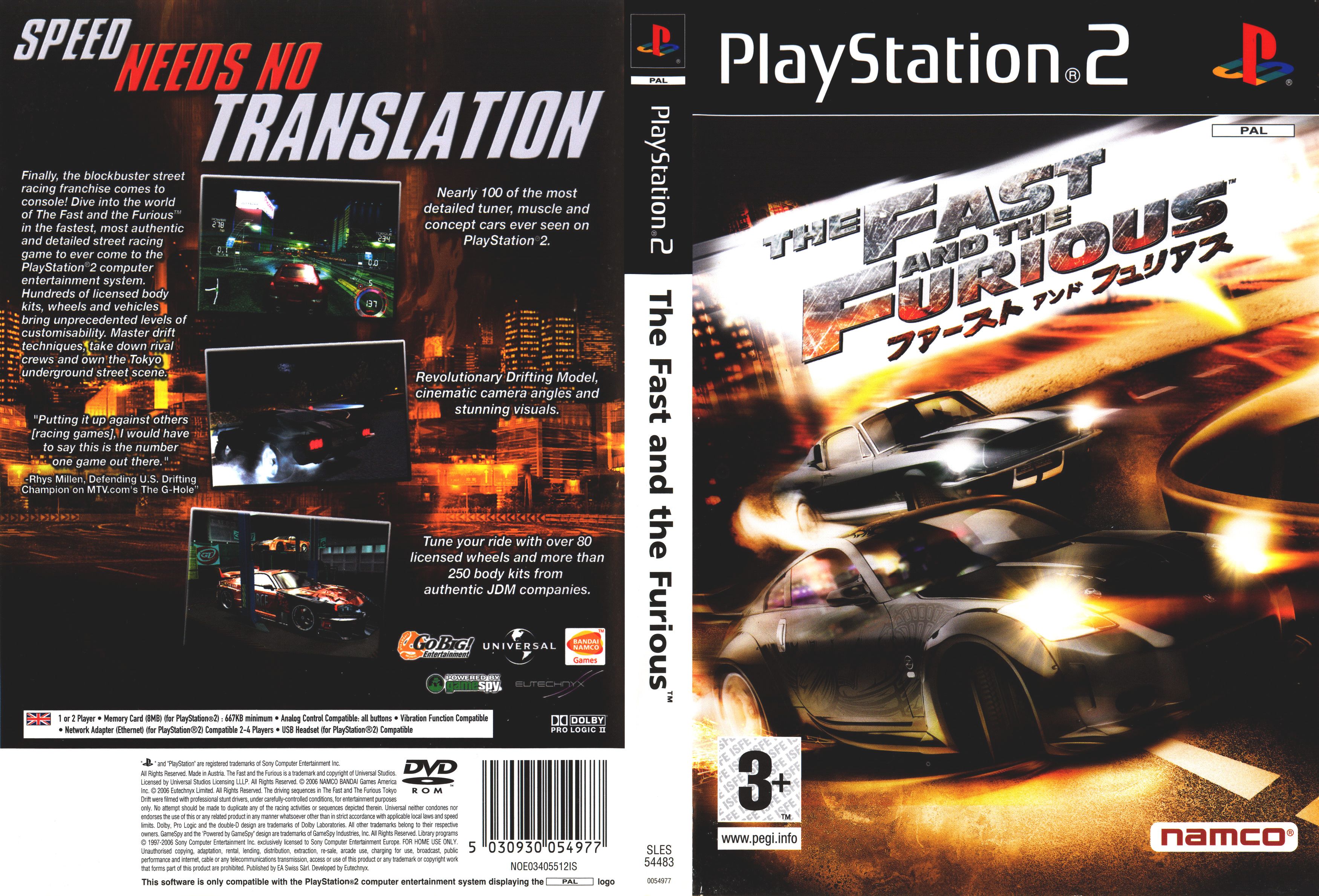 Fast and furious psp