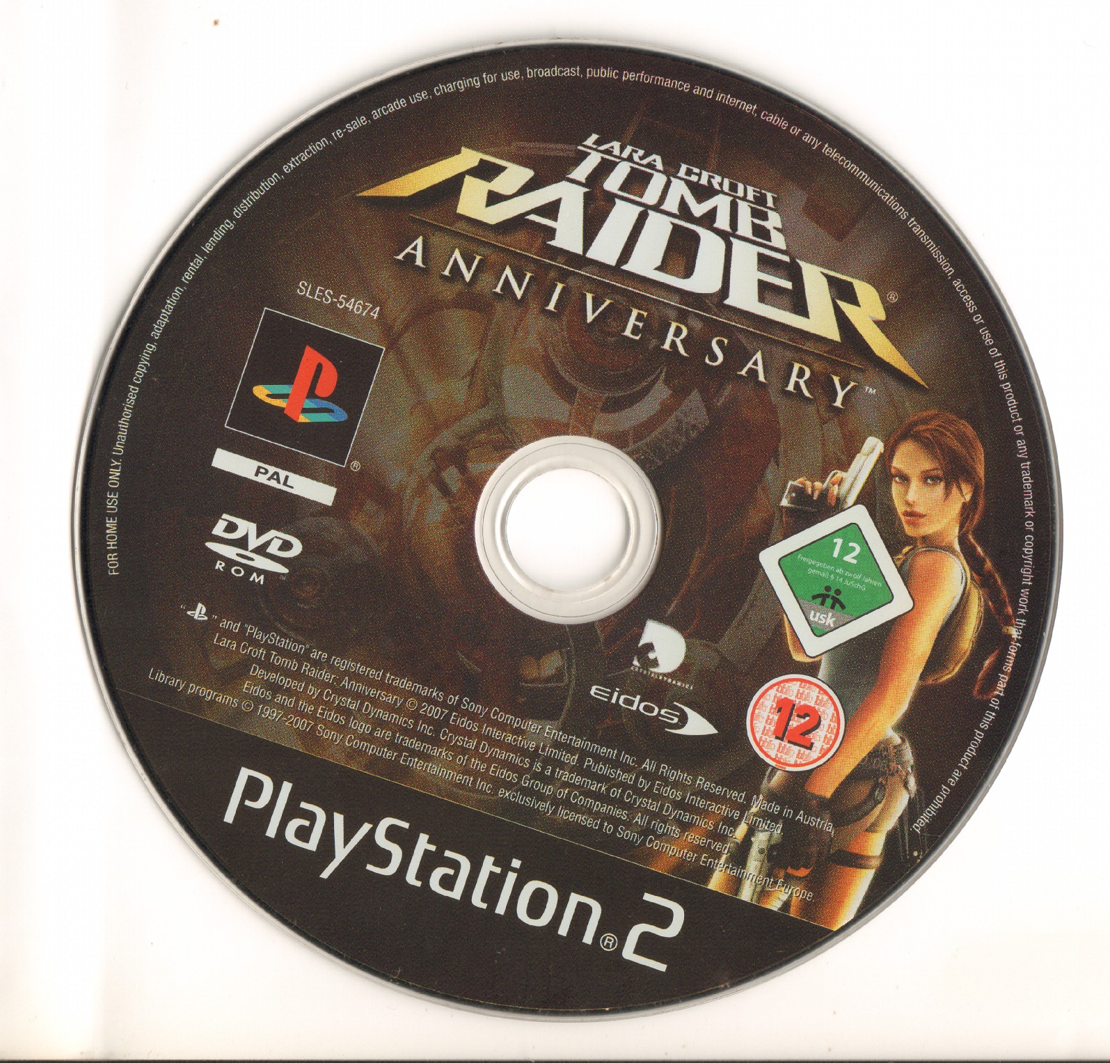 Lara Croft - Tomb Raider - Anniversary PS2 cover