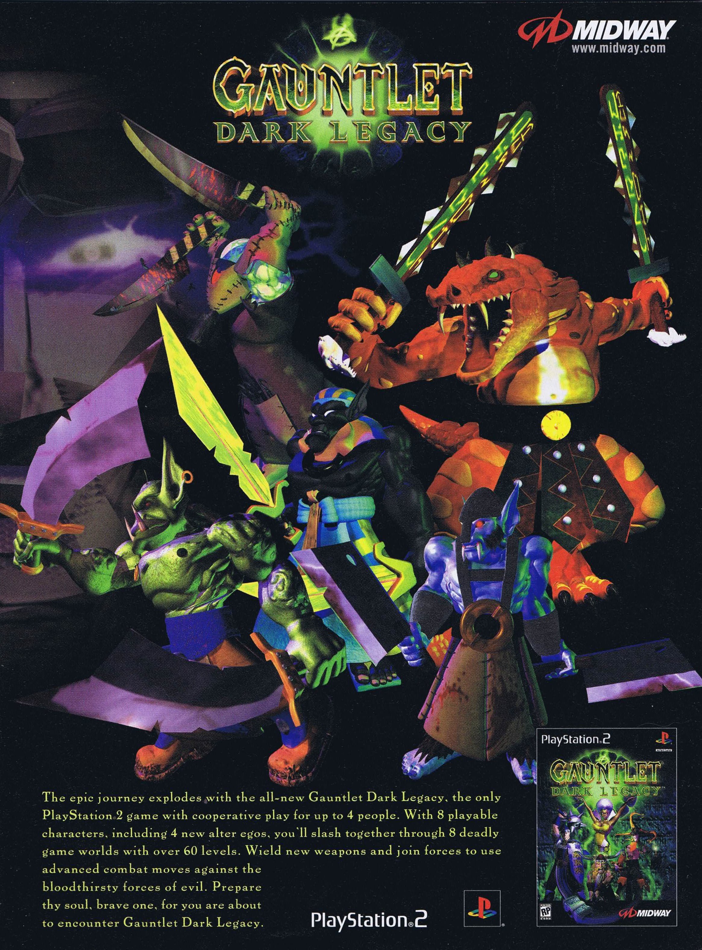 GAUNTLET - DARK LEGACY (NTSC-U) - USA ADVERT PAGE 2