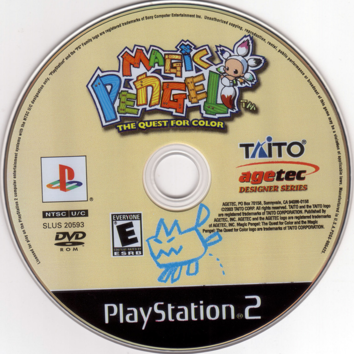 Magic Pengel - The Quest for color PSX cover