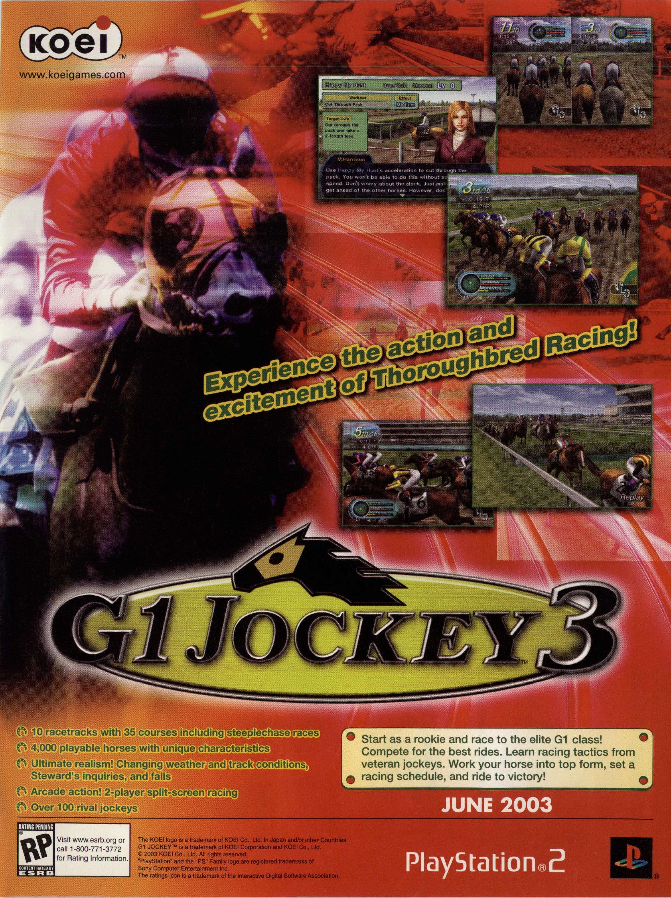 G1 Jockey 3 PS2 cover