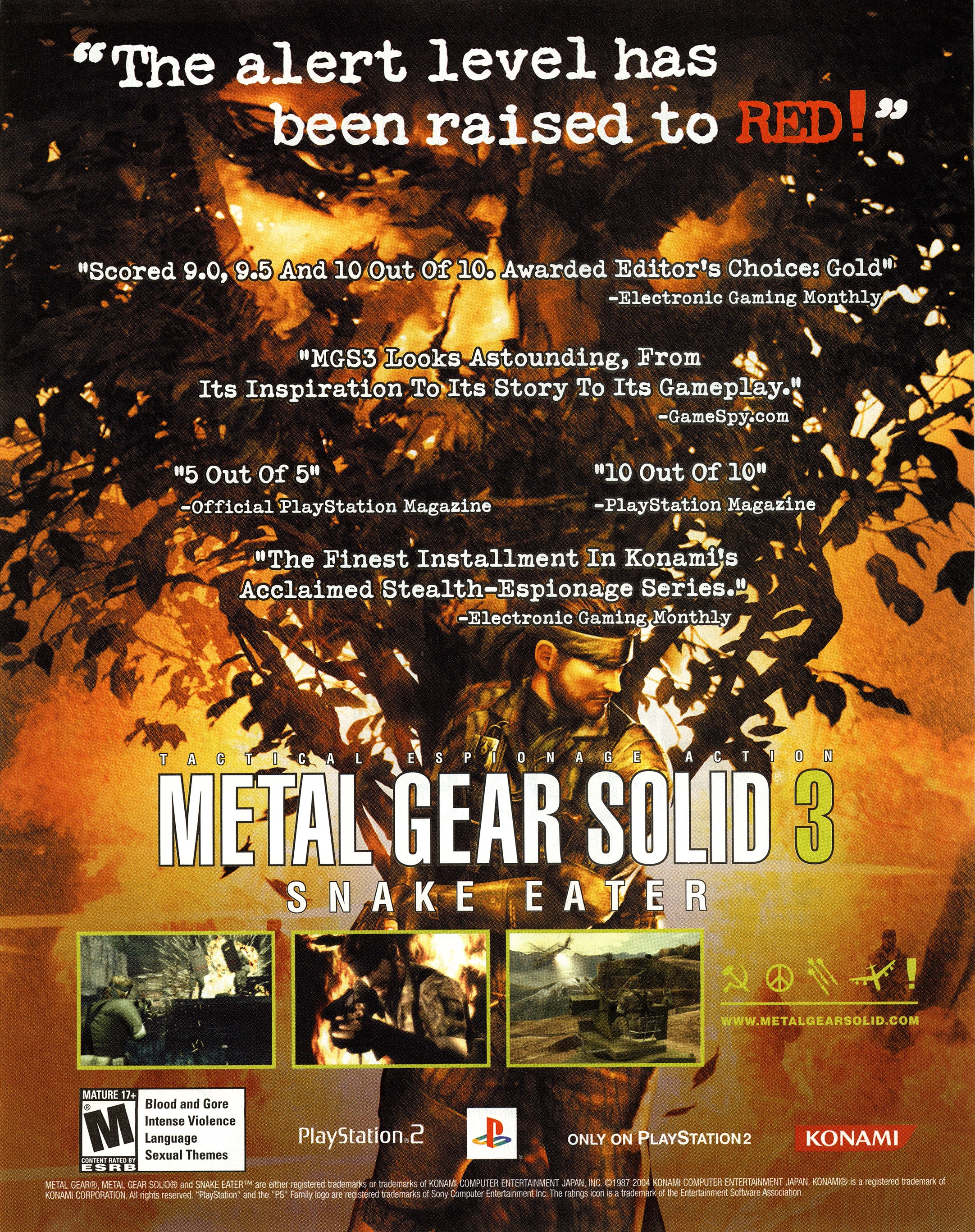 Metal Gear Solid 3 - Snake Eater PS2 cover