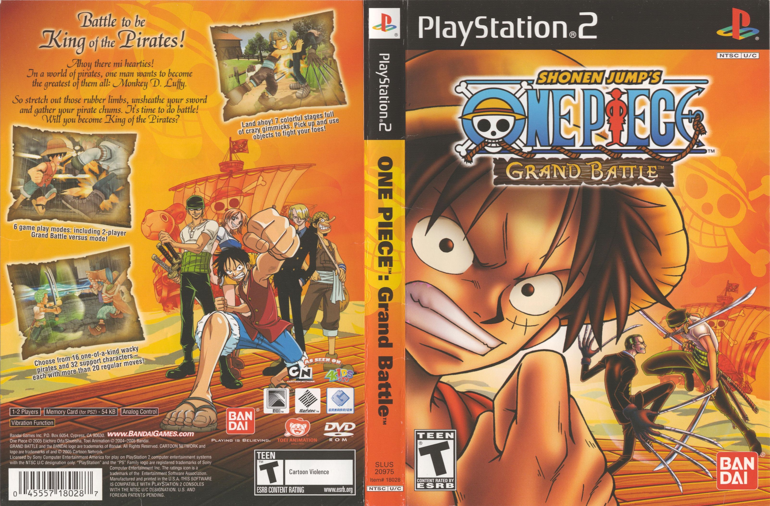 One Piece - Grand Battle PS2 cover