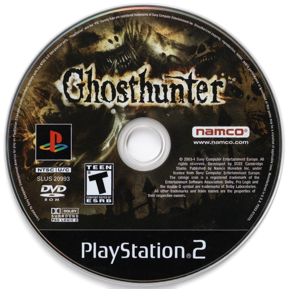 Ghosthunter PS2 cover