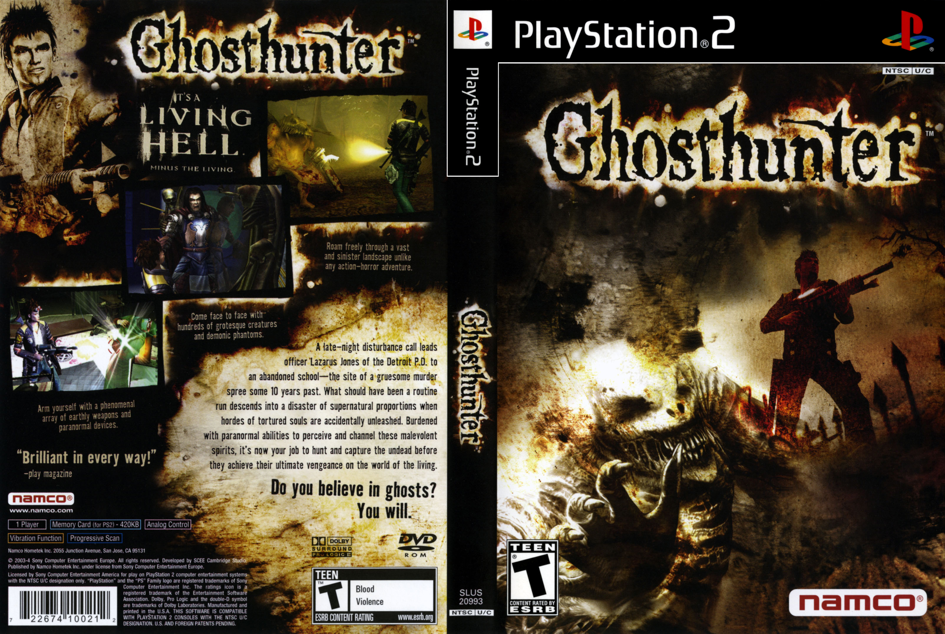 Ghosthunter Ps2 Cover 