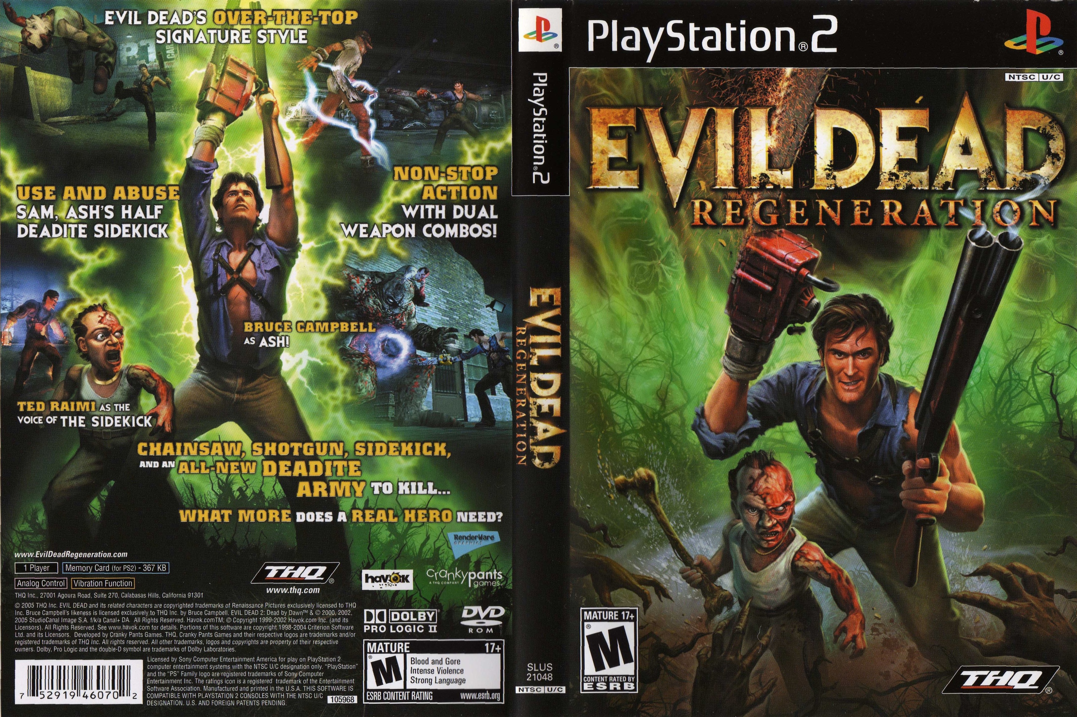 Evil Dead Regeneration PS2 OpenGL 4x Native Resolution Emulation [PCSX2 1.5  Beta Test] 