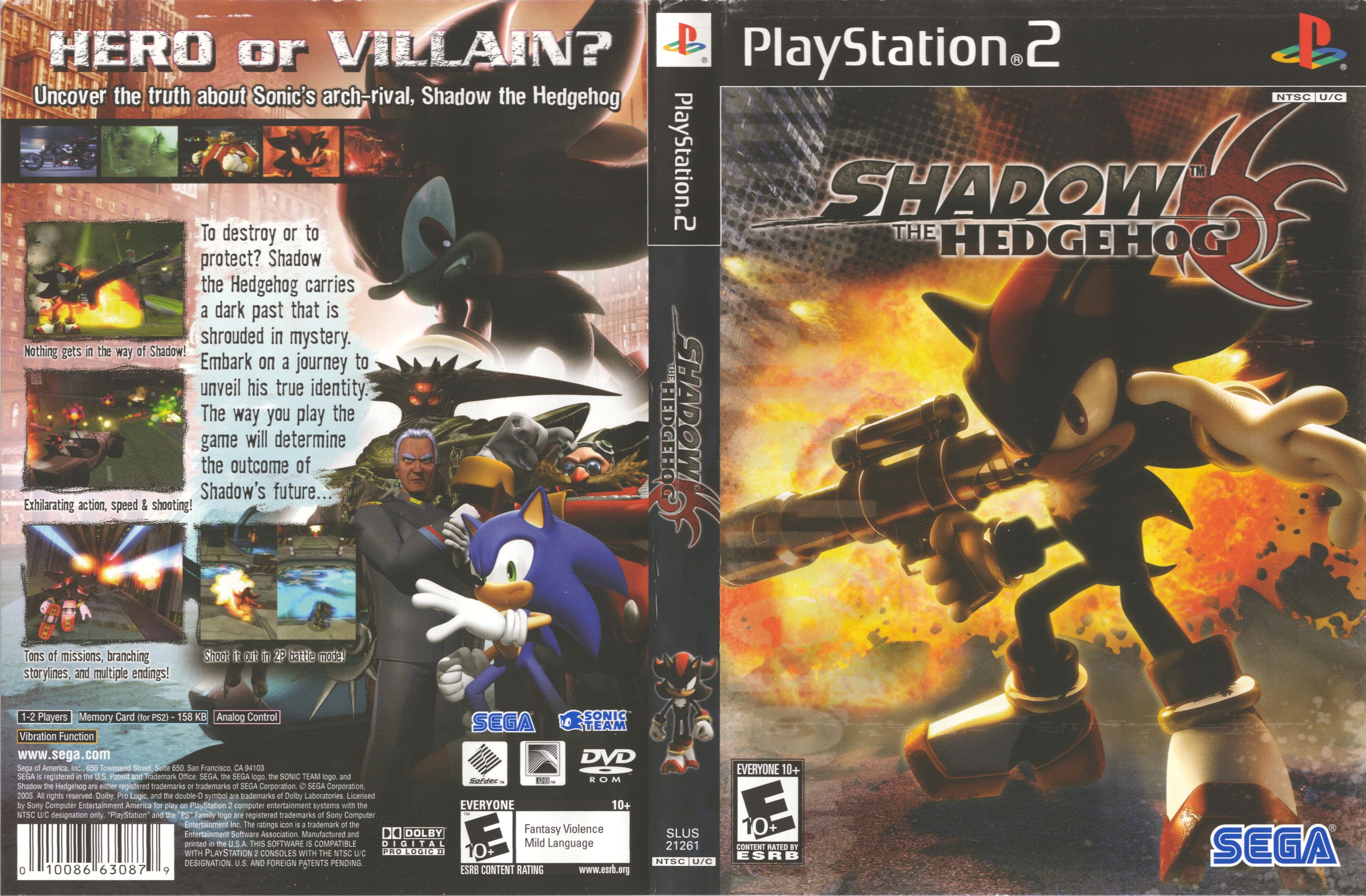 Shadow The Hedgehog: Chaos Unleashed! (PS2) Cover by Vacmaster on