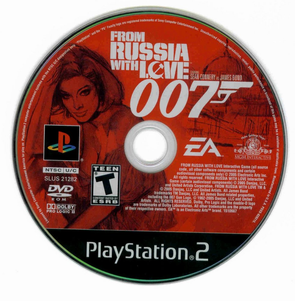 Cover 2. Russia with Love ps2 ps2. 007 From Russia with Love ps2. From Russia with Love 007 PSP диск. James Bond 007 from Russia with Love ps2.