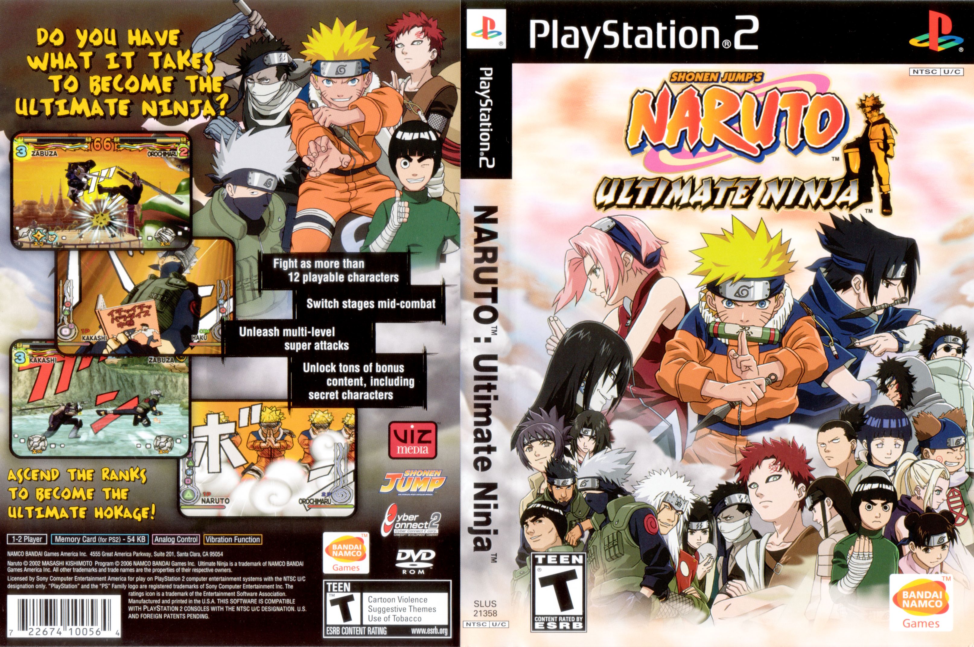 Naruto Ultimate Ninja Ps Cover