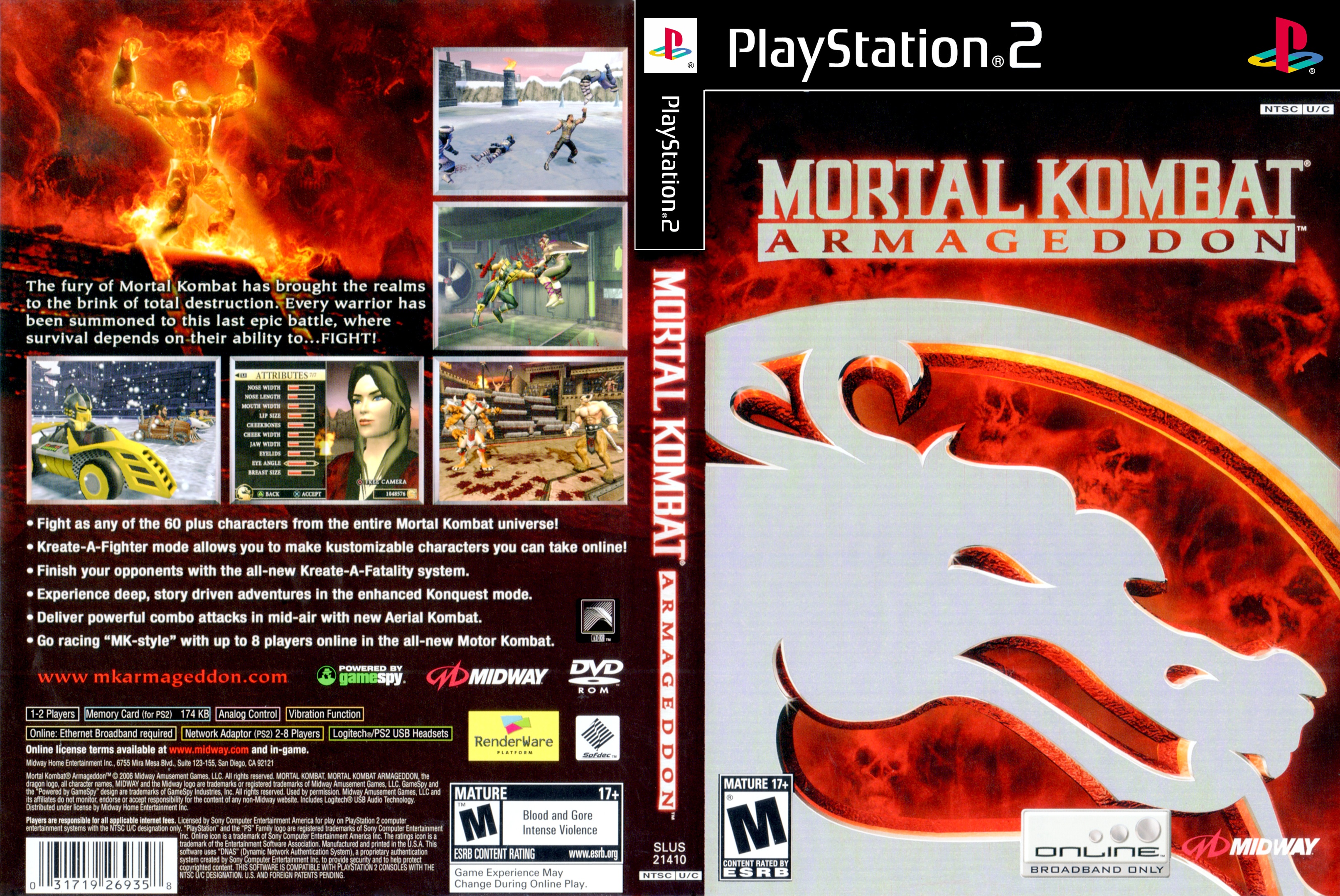 Mortal Kombat Armageddon PS2 Playstation 2 Original Magazine Advert 7618 on  eBid United States