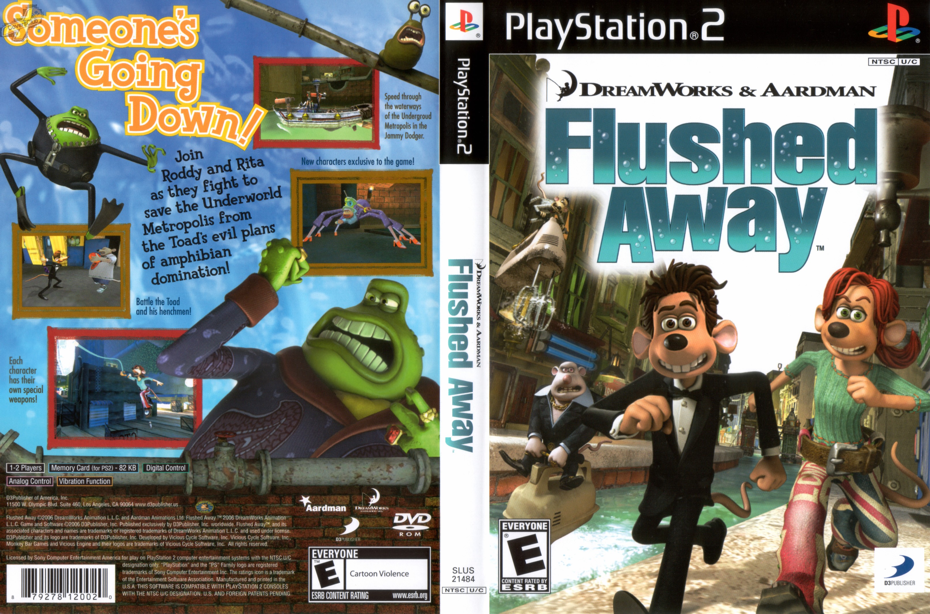 Dreamworks Flushed Away PS Cover 2688 | Hot Sex Picture