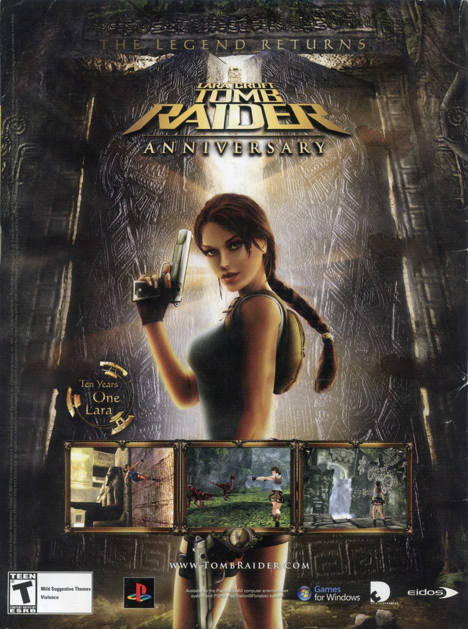 Lara Croft Tomb Raider Anniversary Ps2 Cover 