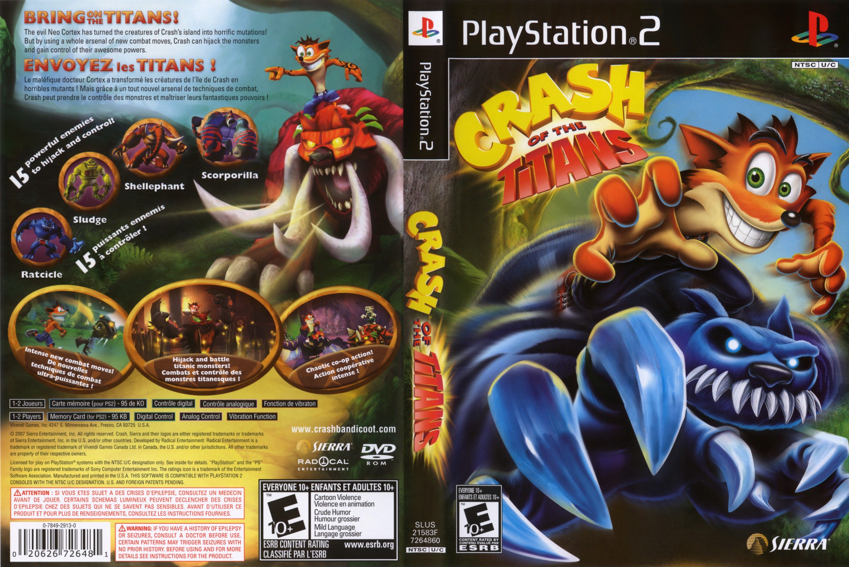 Crash of the Titans (Europe) (En,Sv,No,Da,Fi) ROM (ISO) Download for Sony  Playstation 2 / PS2 