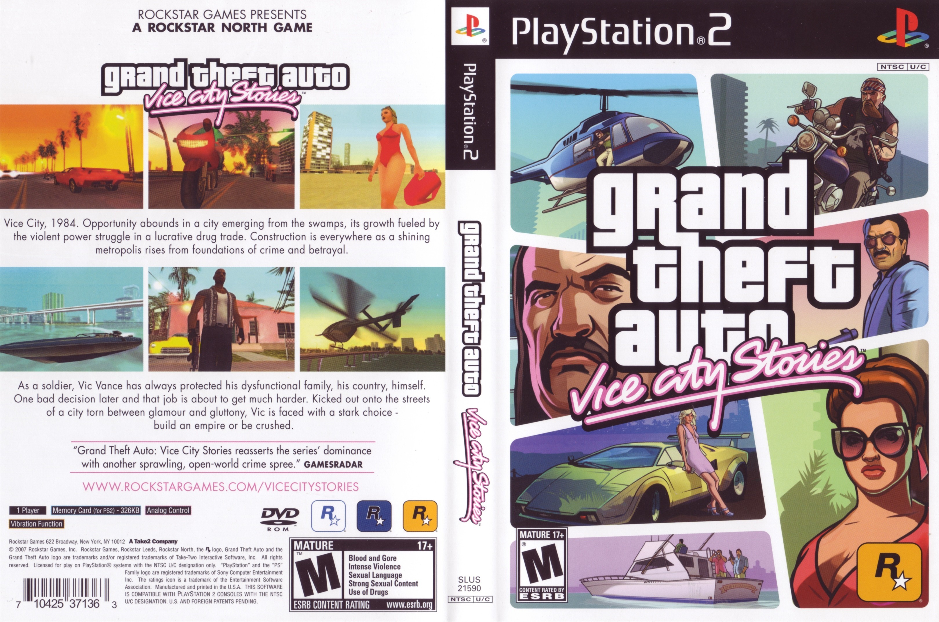 Grand Theft Auto  Vice City Stories PS2 cover