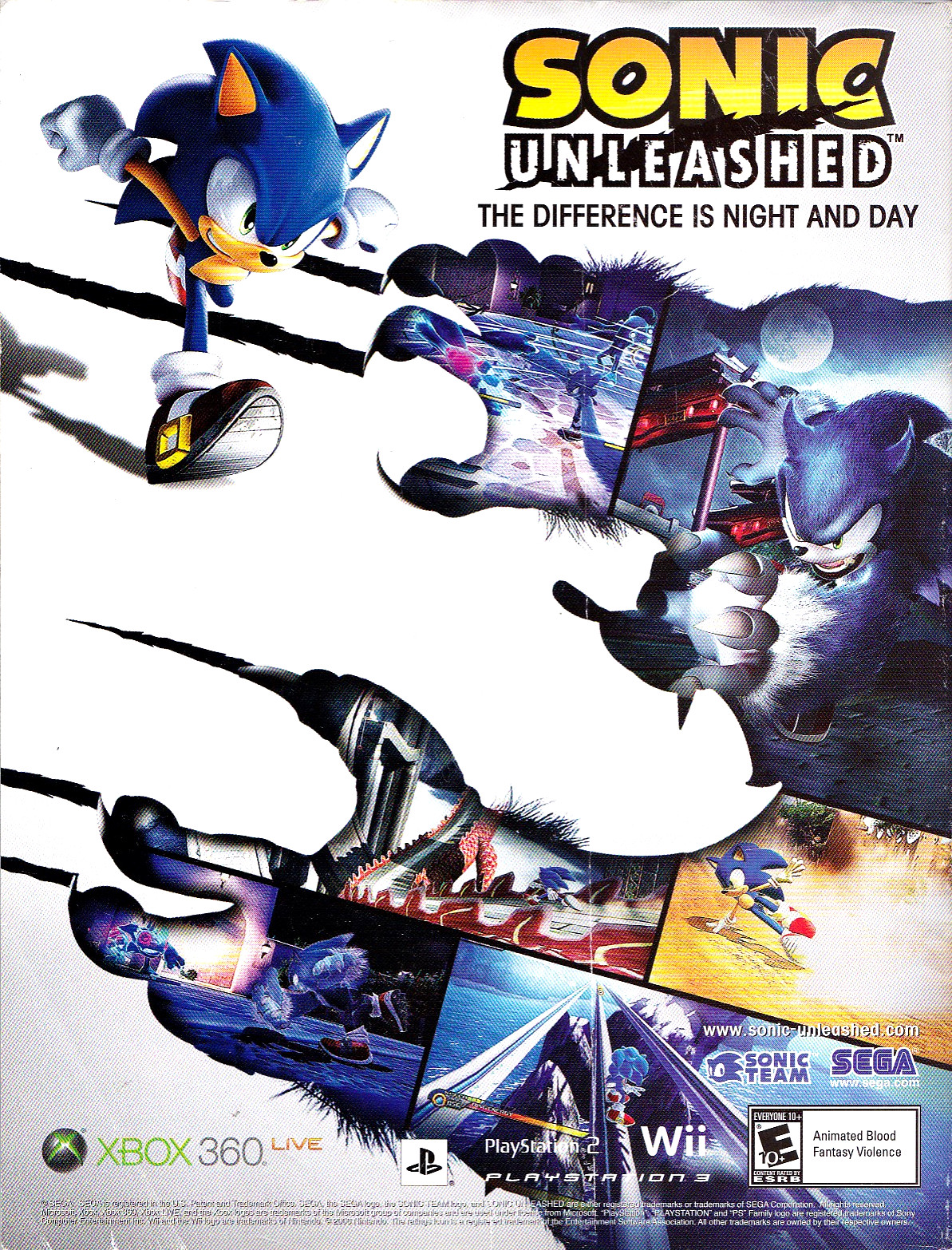 Sonic Unleashed Ps2 Cover