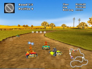 Crazy Chicken Fun Kart 2008 (PS2 Gameplay) 
